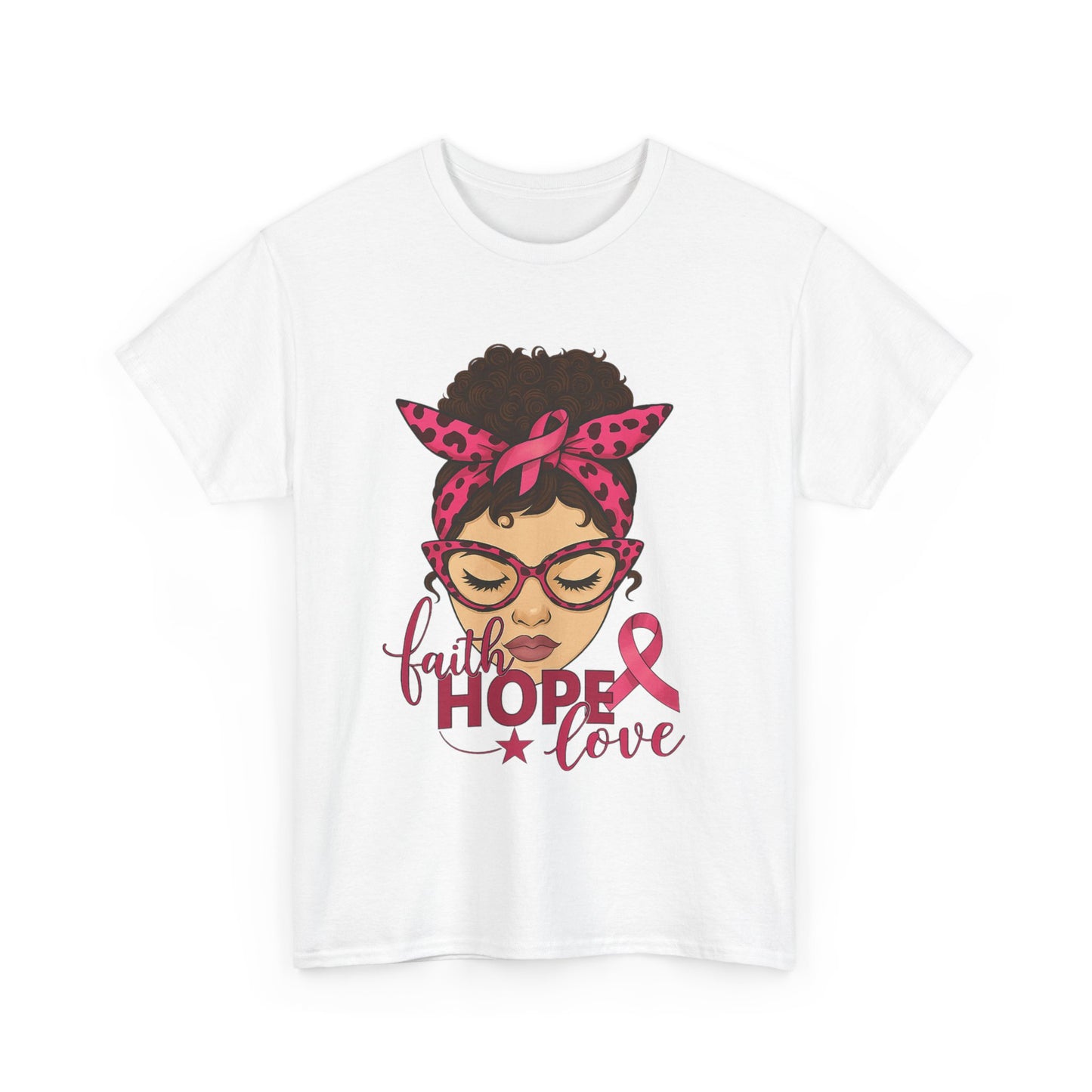 Hope, Faith, Love: Breast Cancer Awareness Tee