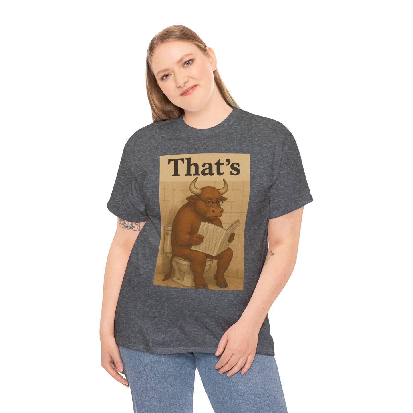 Bull on Toilet Unisex Tee
