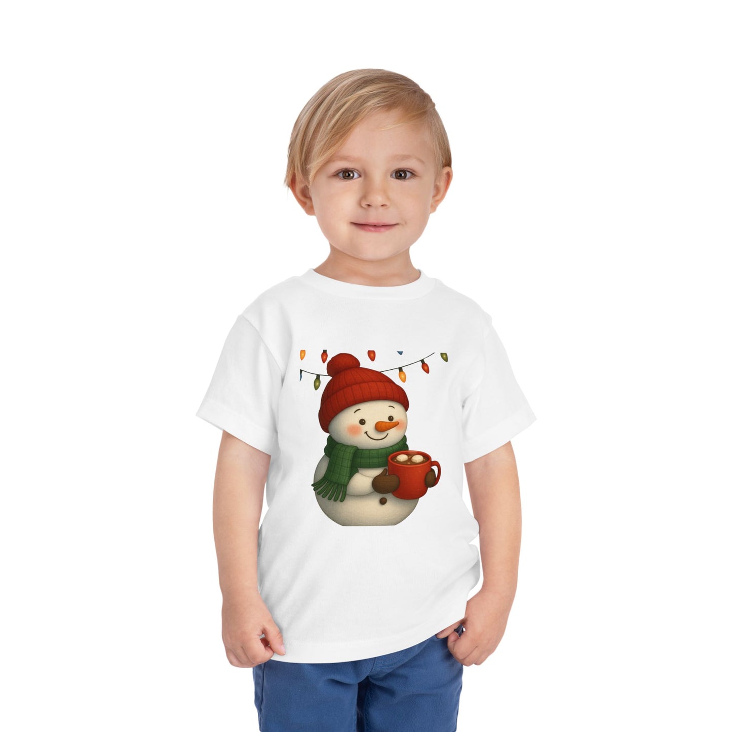 Snowman & Hot Chocolate Toddler Christmas Tee