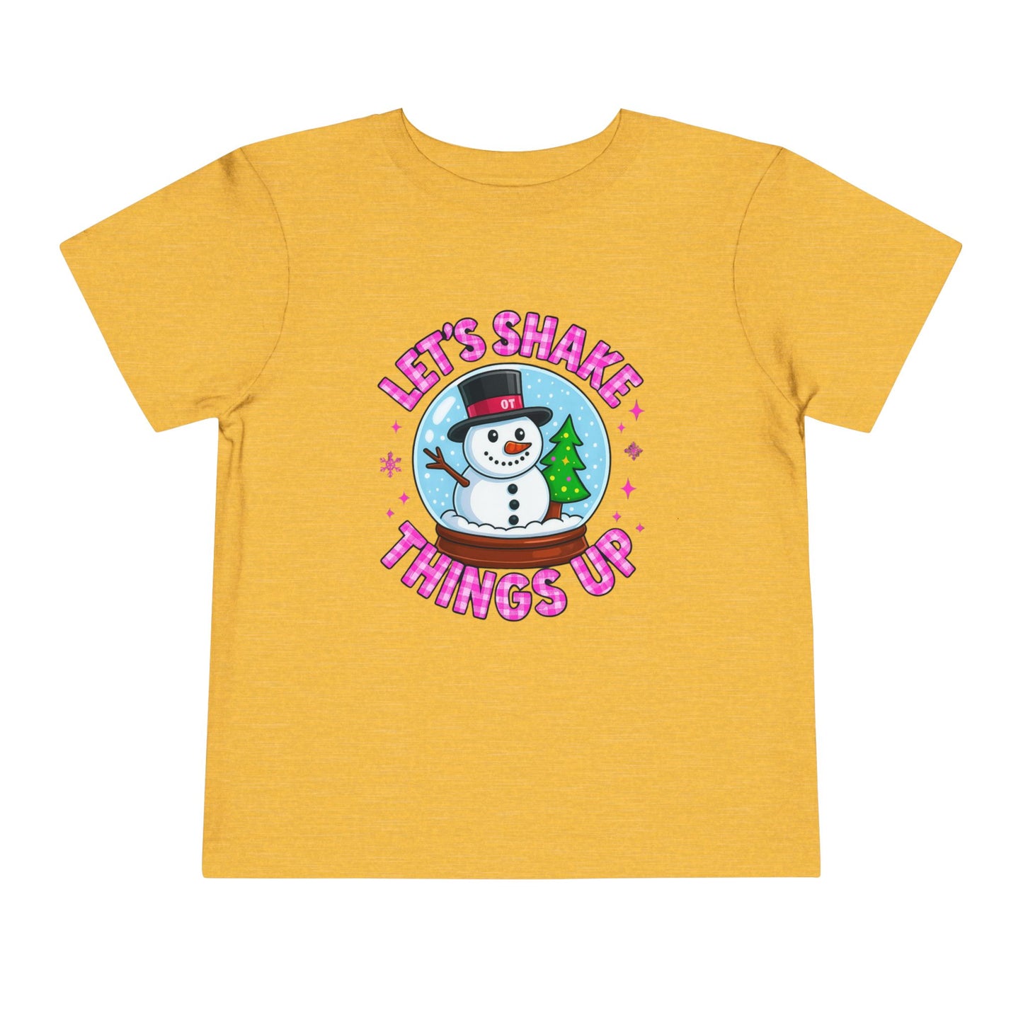 Let's Shake Things Up! Snow Globe Toddler Christmas Tee