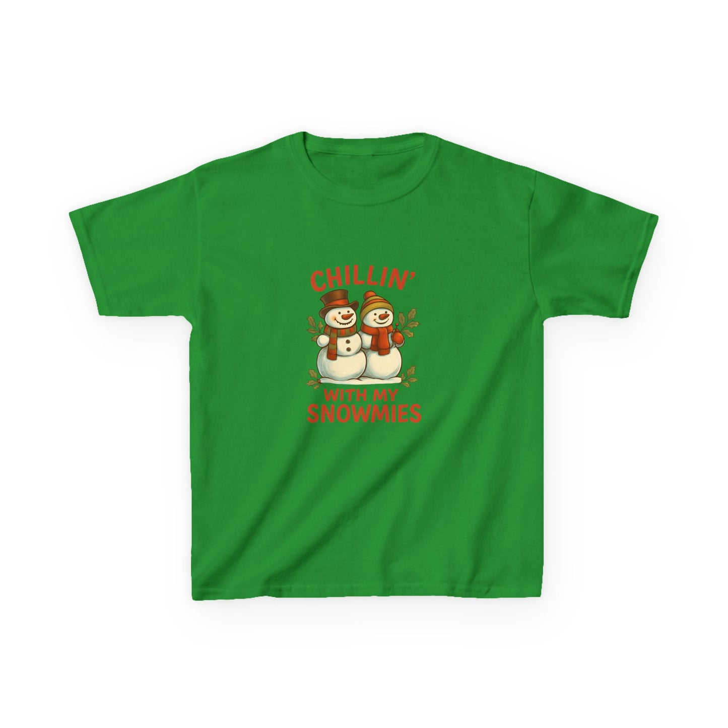 Chillin' Snowmies Christmas Tee - Kids' Holiday Shirt
