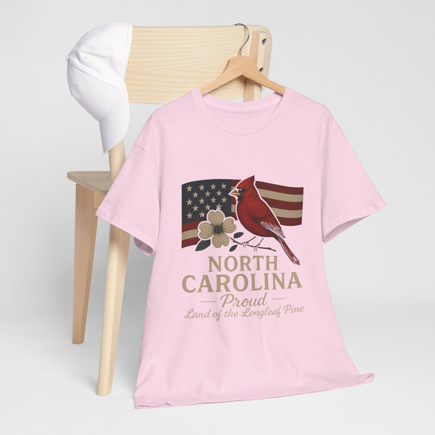 NC Pride: Cardinal, Dogwood & State Flag Tee