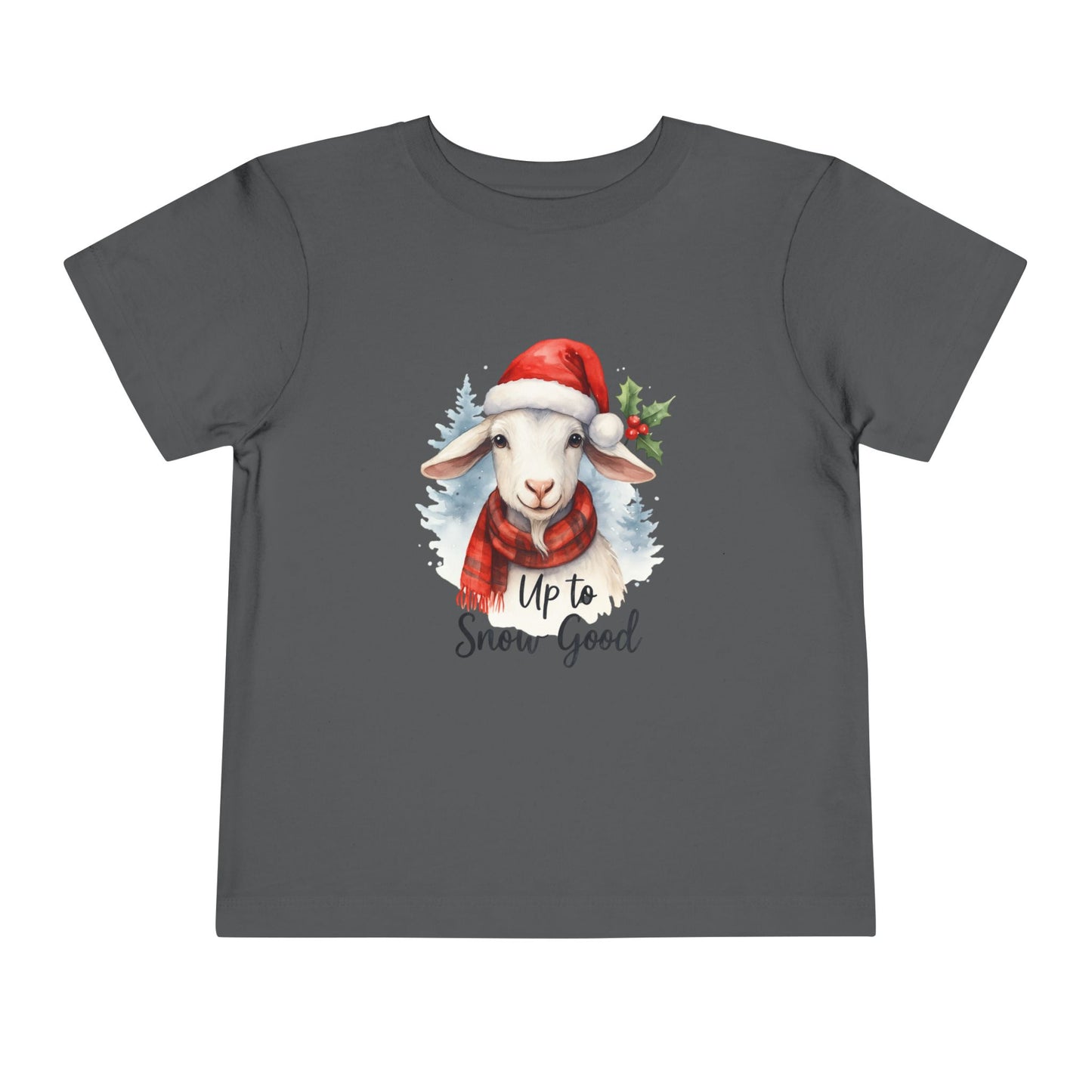 Up to Snow Good Goat Toddler Christmas Tee