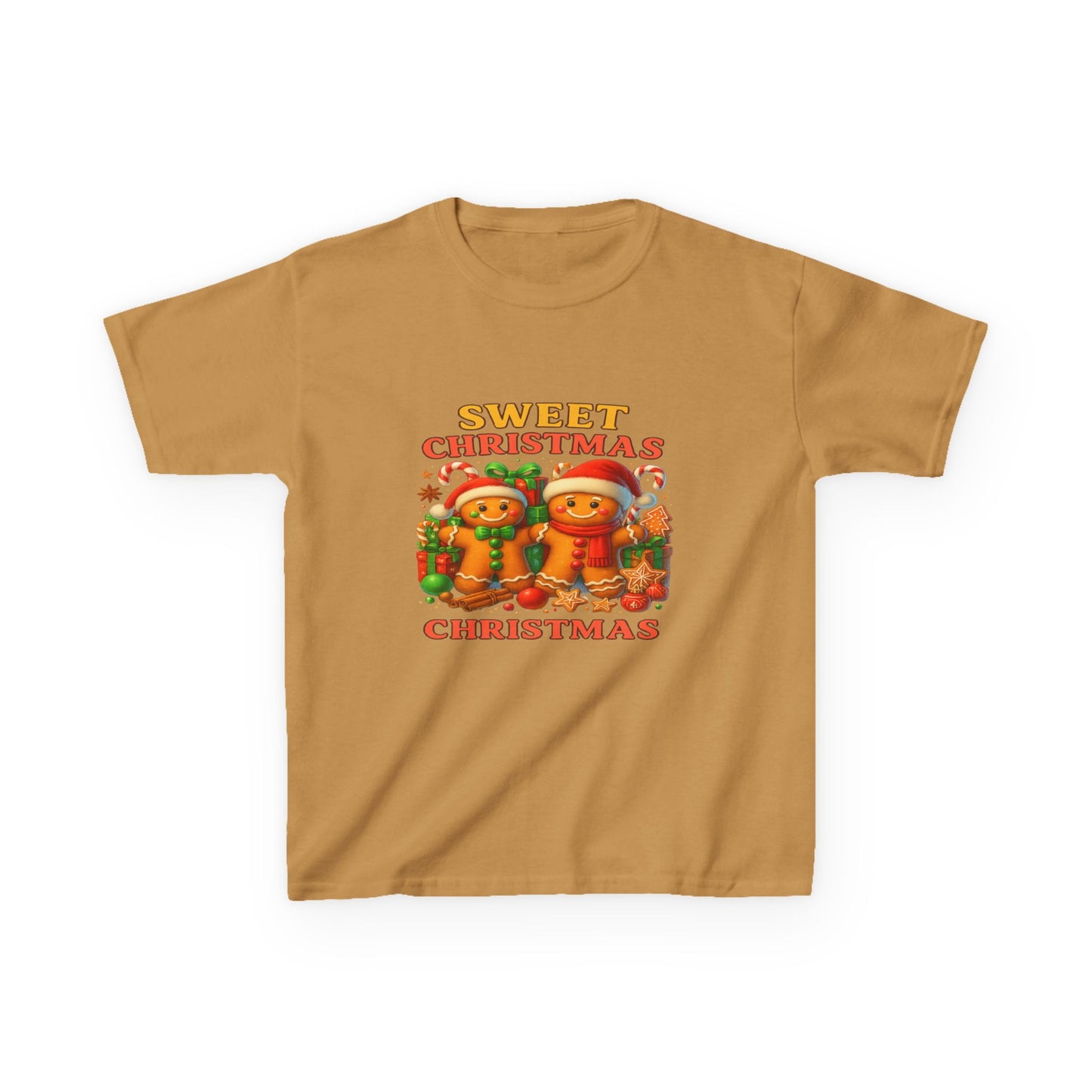 Sweet Christmas Gingerbread Dino Kids Tee
