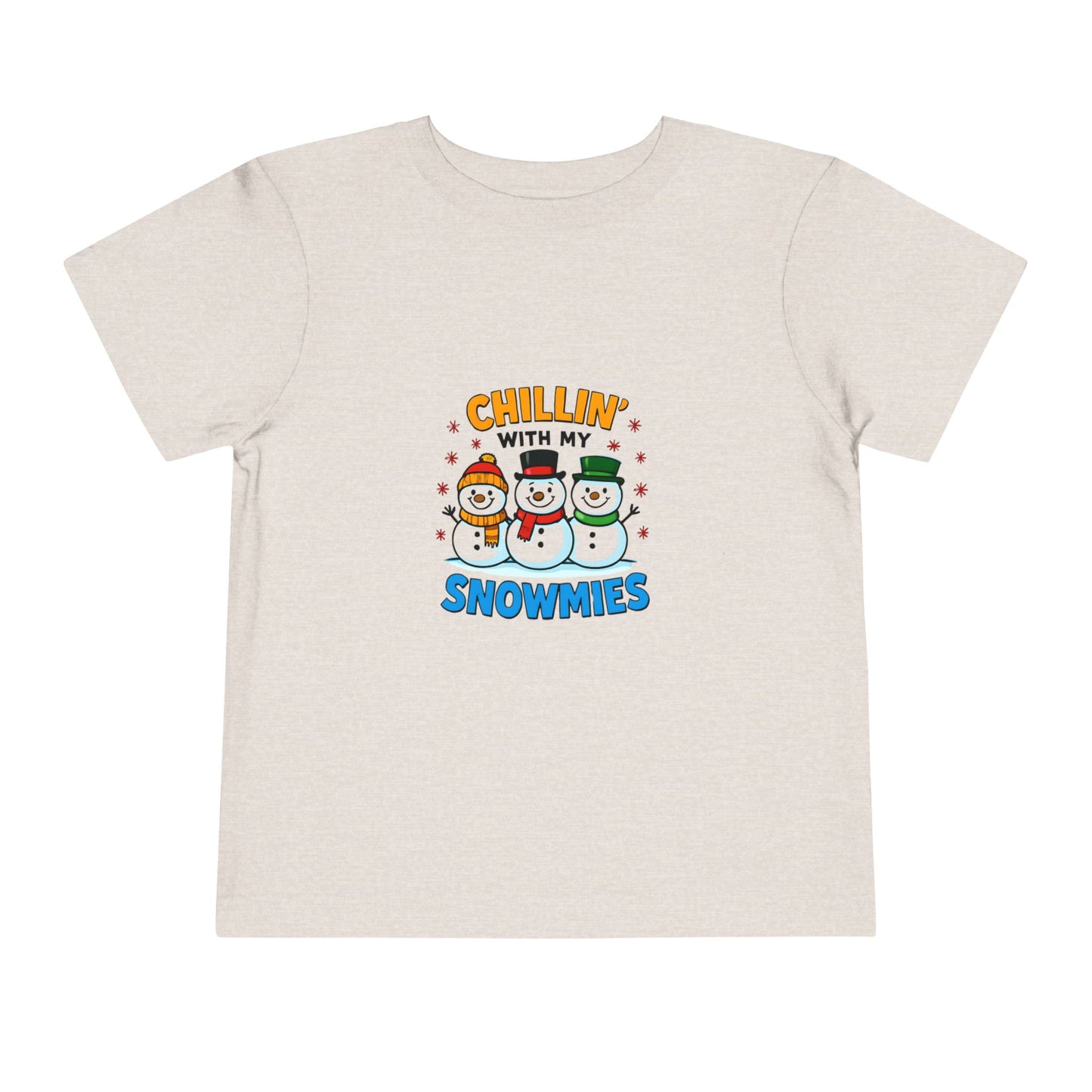 Chillin' with My Snowmies Toddler Christmas Tee