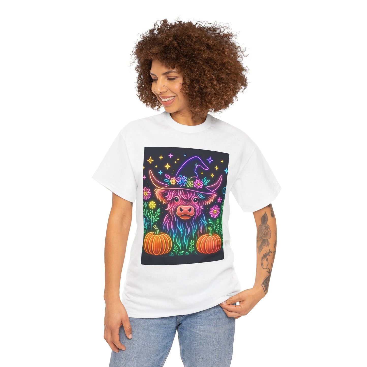 Neon Halloween Highland Tee