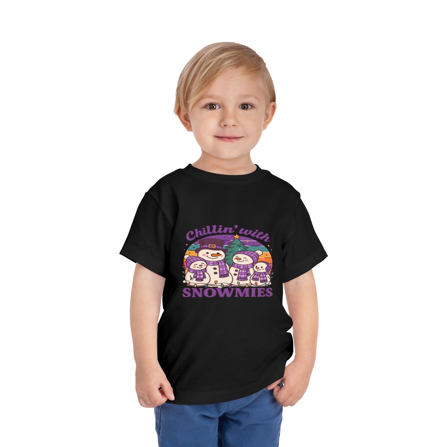 Chillin' with Snowmies Toddler Christmas Tee