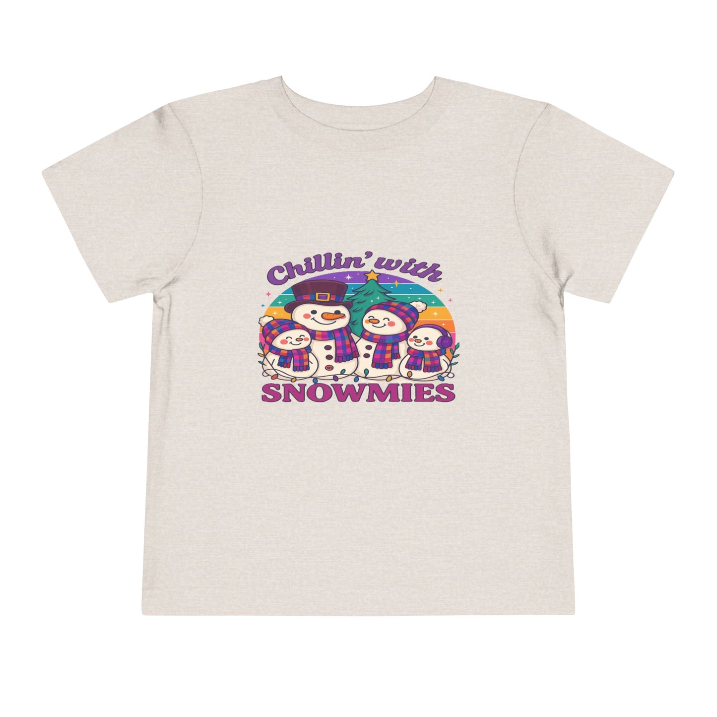 Chillin' with Snowmies Toddler Christmas Tee