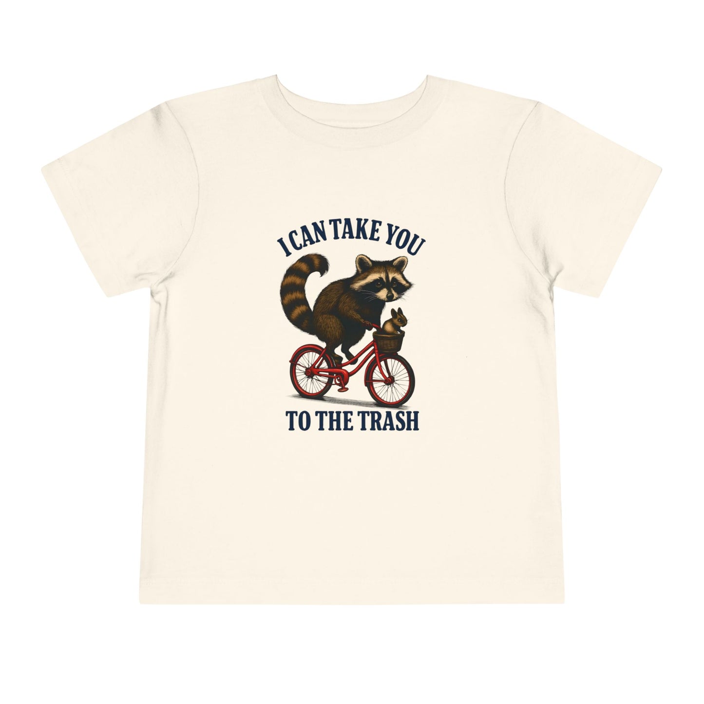 Raccoon Bike Ride Toddler Christmas Tee