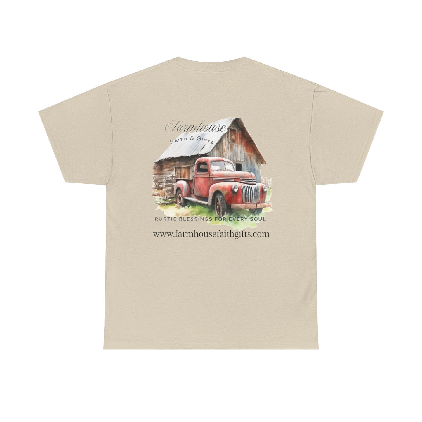 Rustic Farmhouse Unisex Tee, Country Style Shirt, Vintage Truck Tee, Back to Nature Apparel, Ideal Gift for Farm Lovers