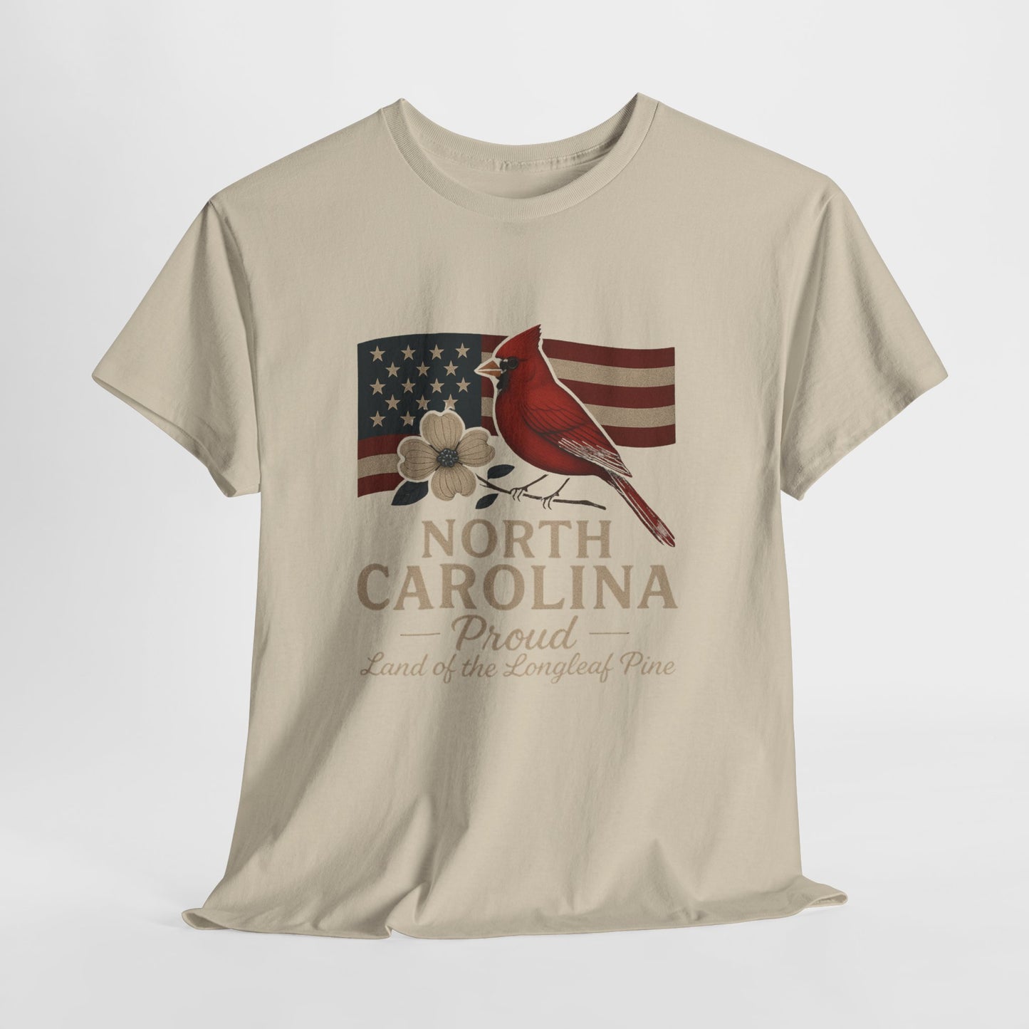 NC Pride: Cardinal, Dogwood & State Flag Tee