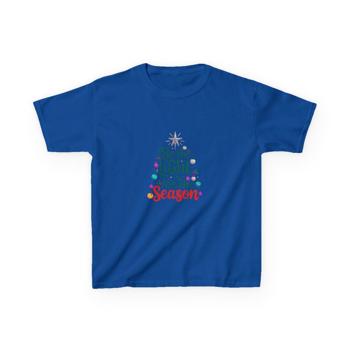 Be the LIGHT Christmas Tree Dino Kids Tee