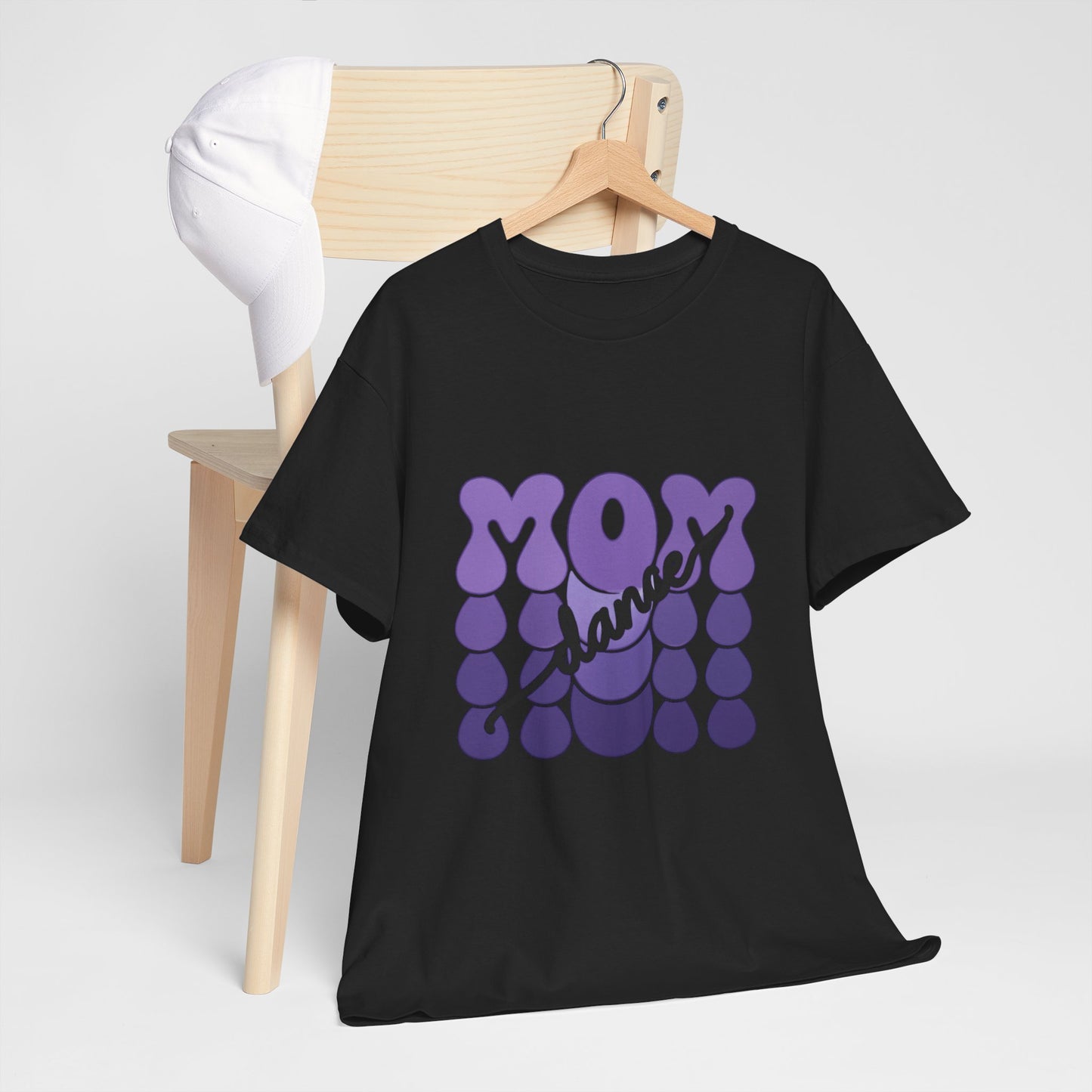 MOM Dance – Purple Letter Stage Spirit Tee