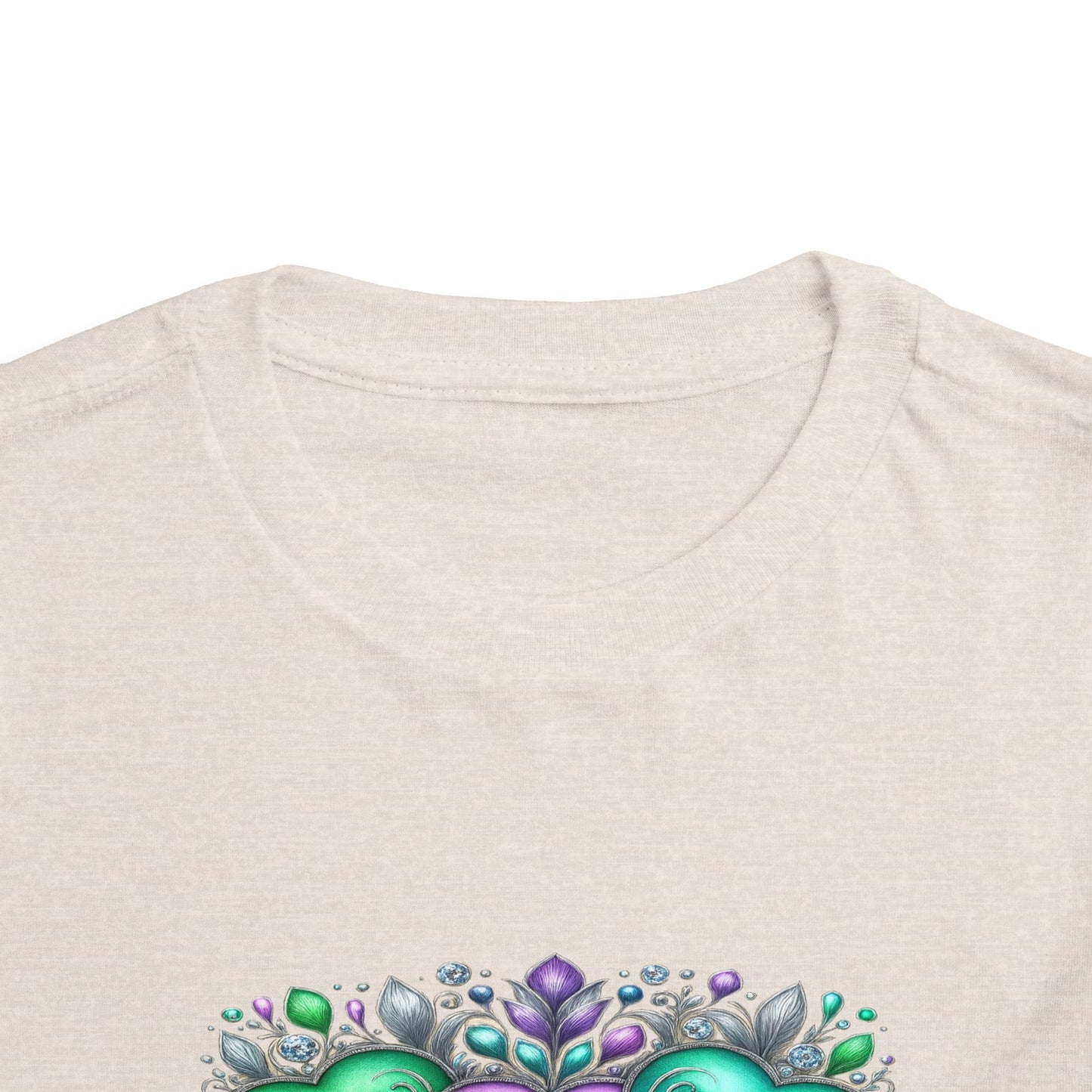 Toddler Tee Live Laugh Love Floral Design