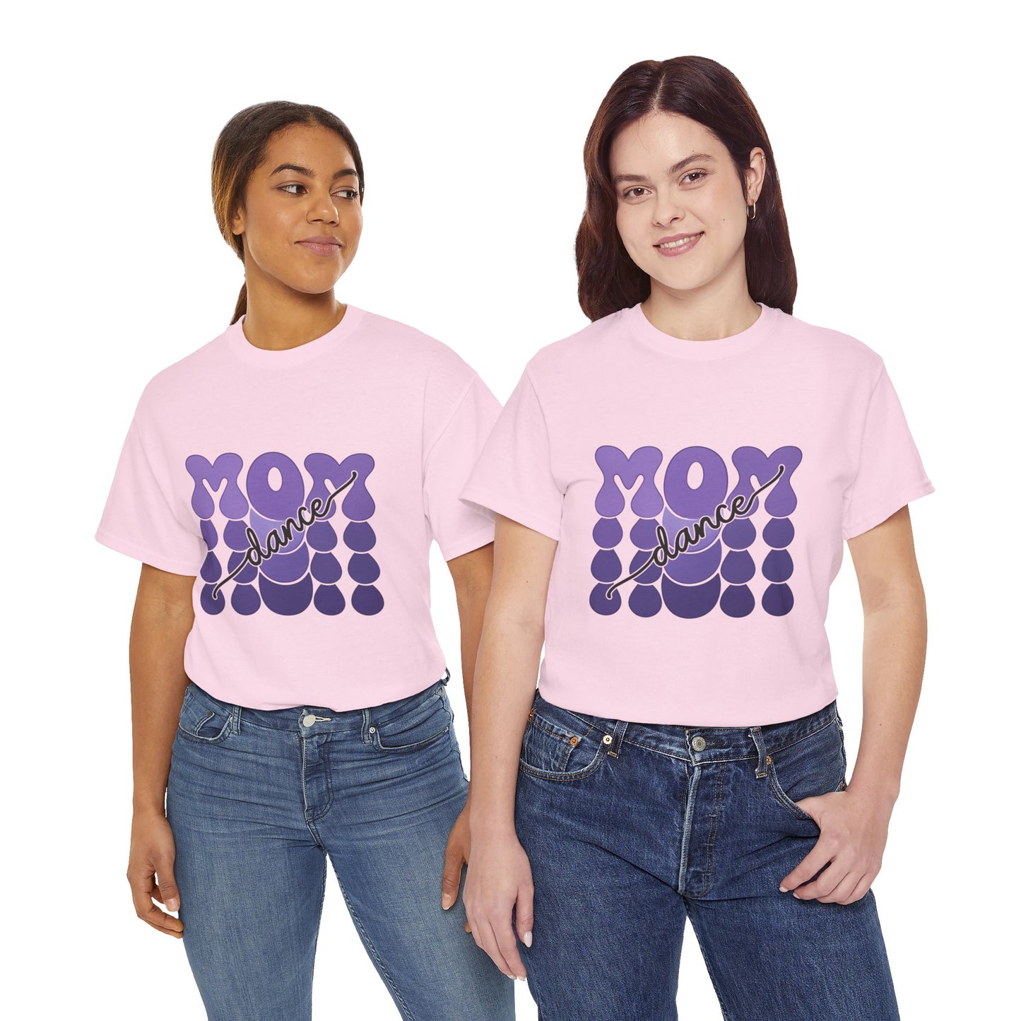 MOM Dance – Purple Letter Stage Spirit Tee
