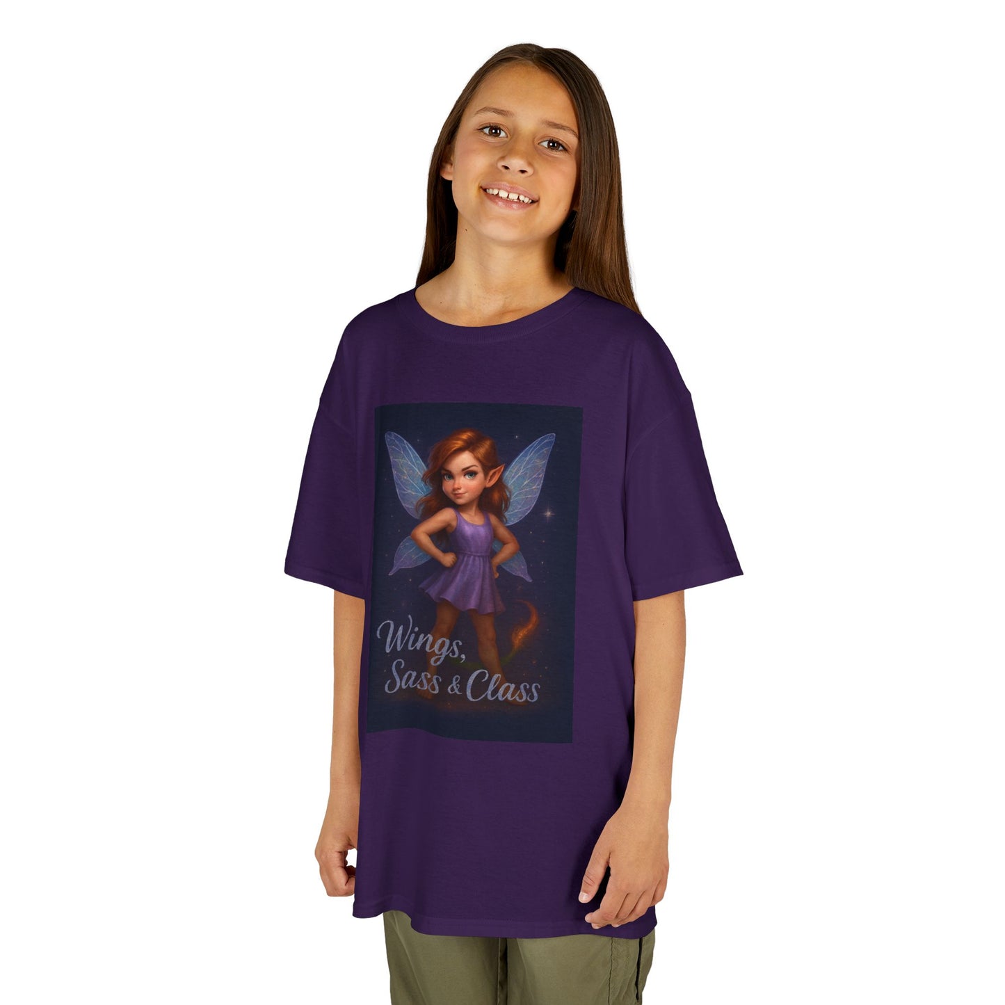 Whimsical Fairy Kids Tee, Magical Gift for Birthdays, Playdates, Dance Class, Cute Summer Shirt, Wings Sass & Class