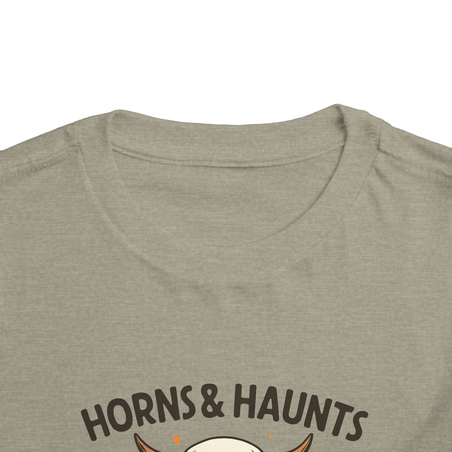Horns & Haunts Highland Cow Toddler Halloween Tee