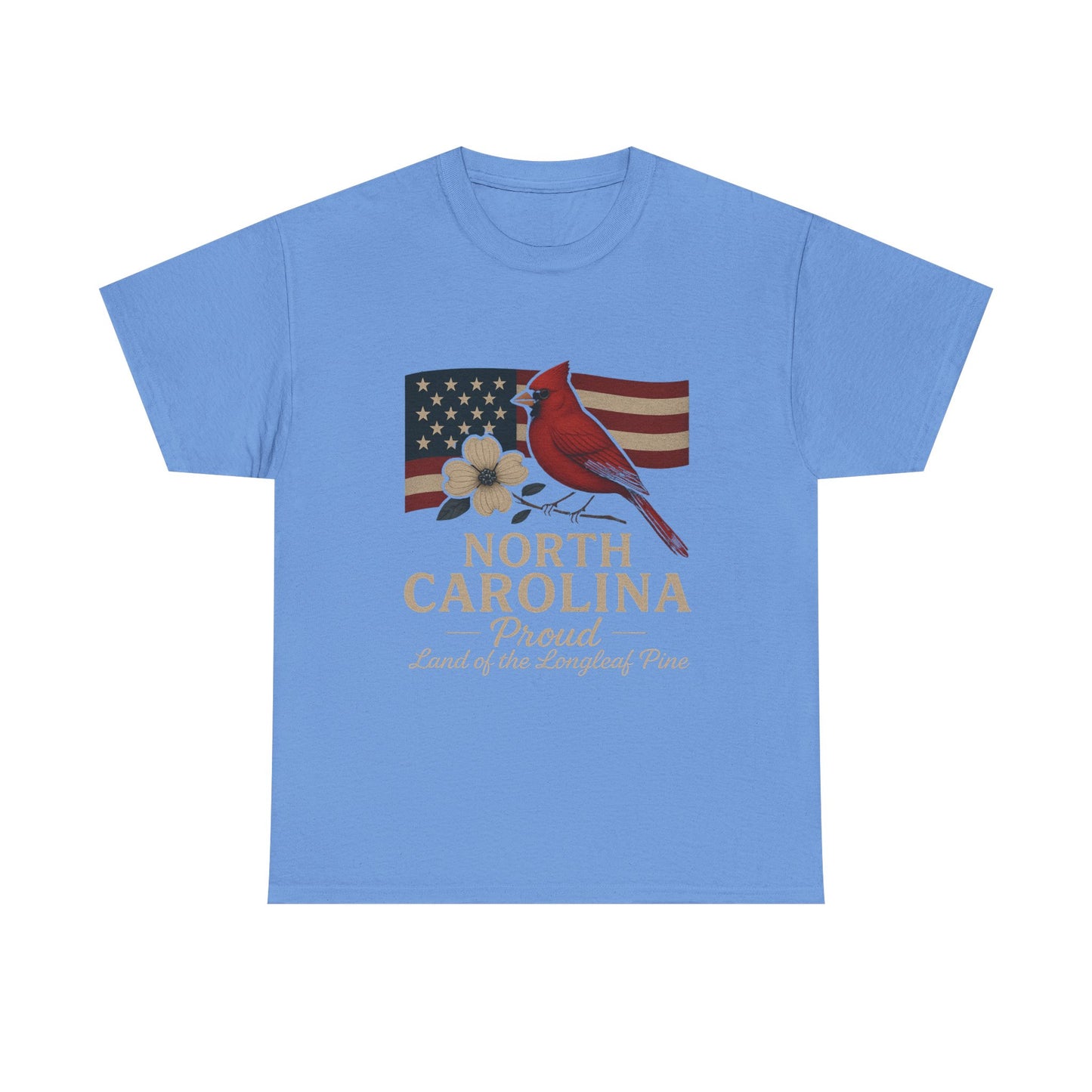 NC Pride: Cardinal, Dogwood & State Flag Tee