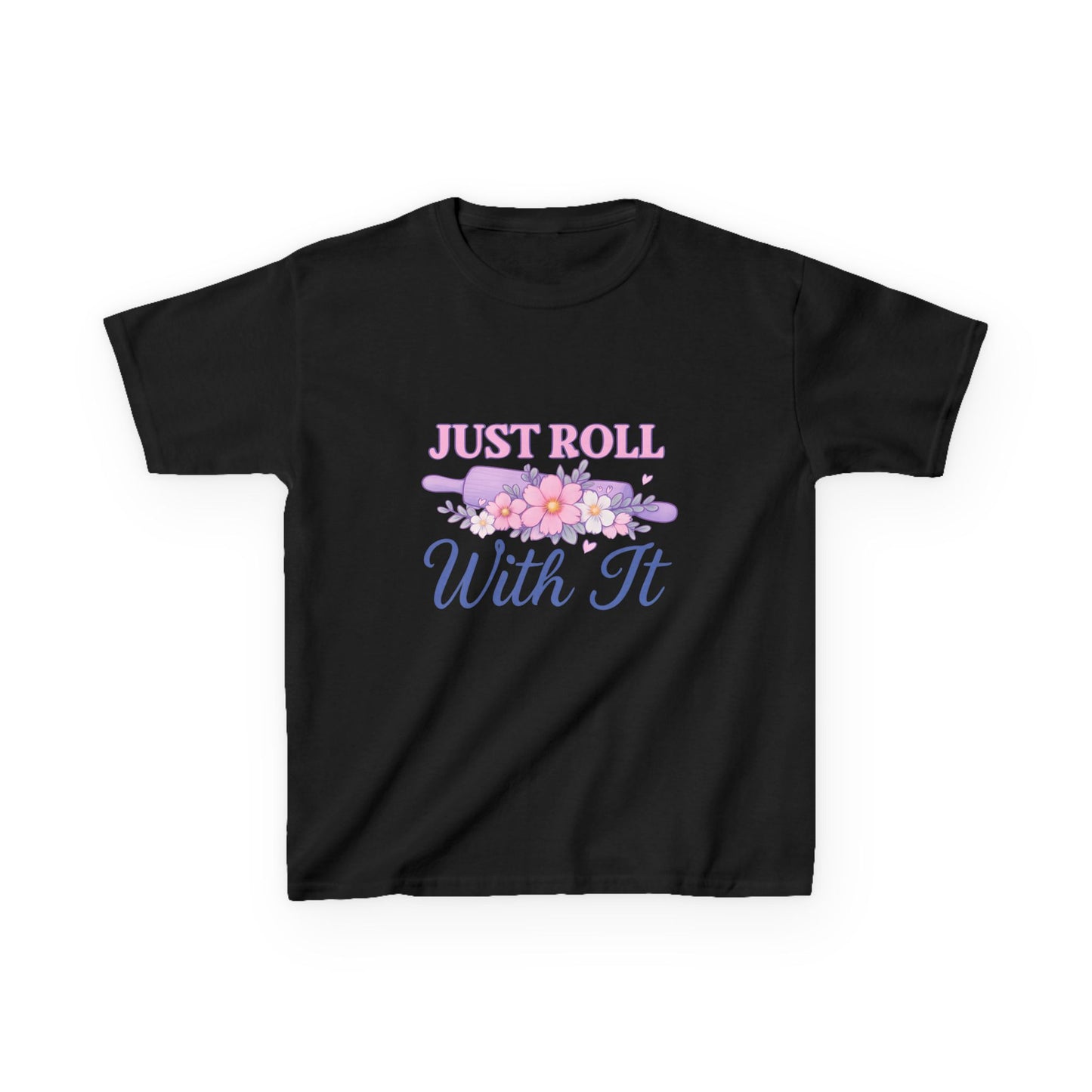 Just Roll With It - Dinosaur Christmas Kids Tee