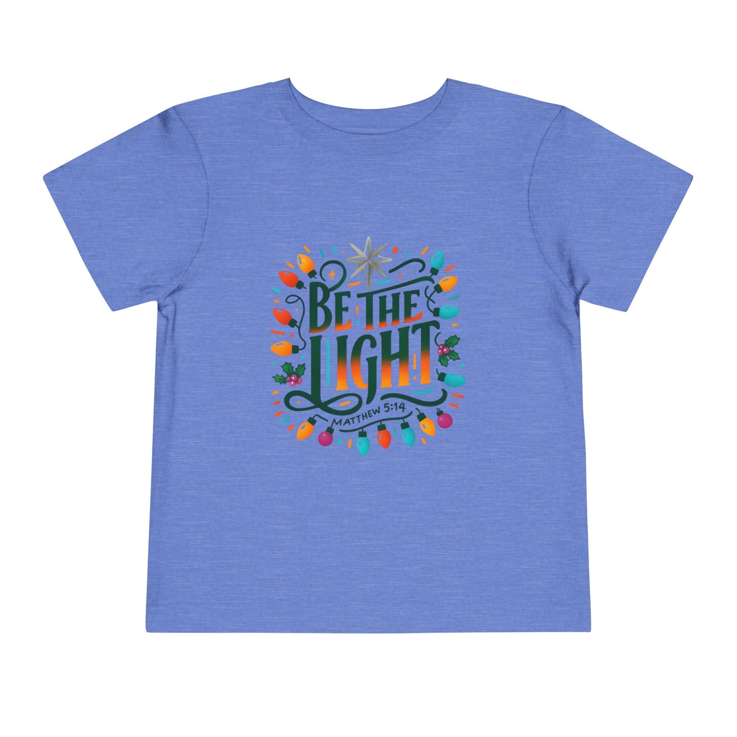Christmas Toddler Tee - BE THE LIGHT, Matthew 5:14