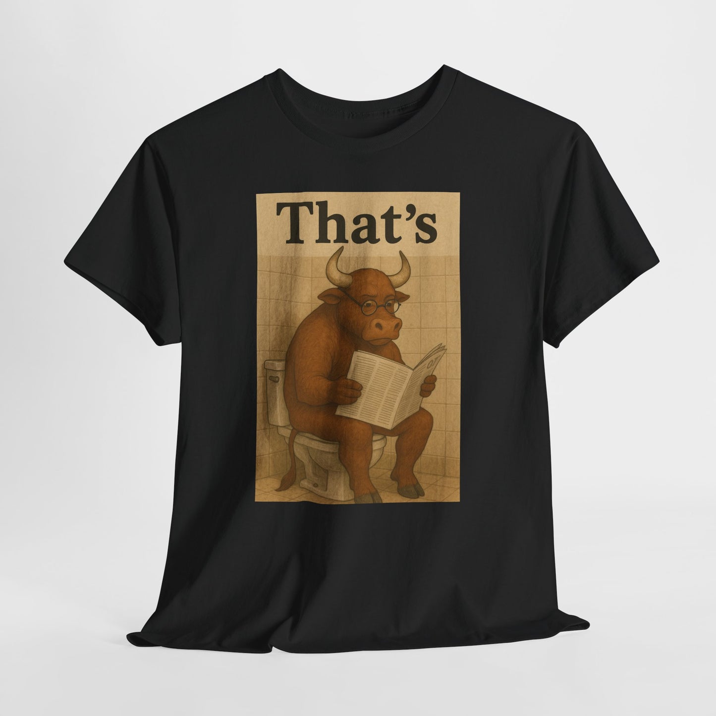 Bull on Toilet Unisex Tee