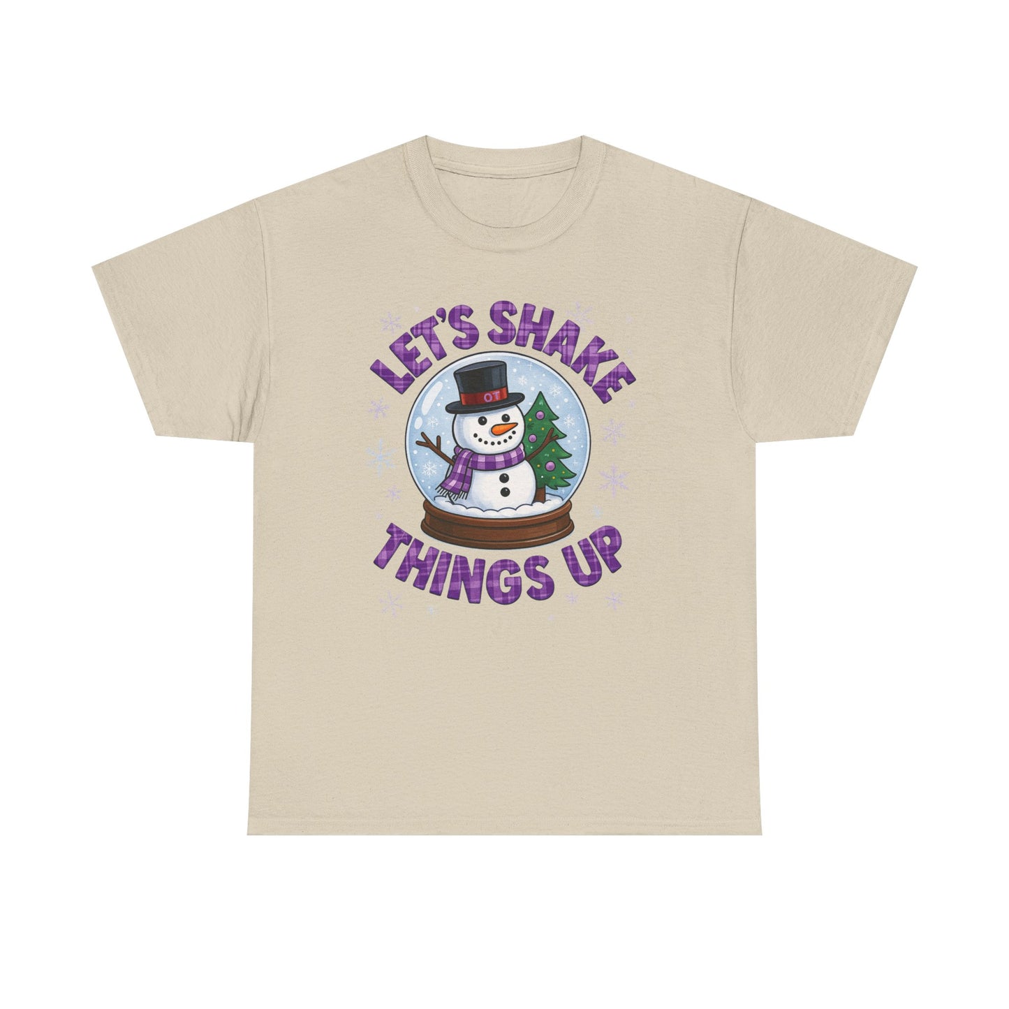 Snow Globe Tee with Let's Shake Things Up Design