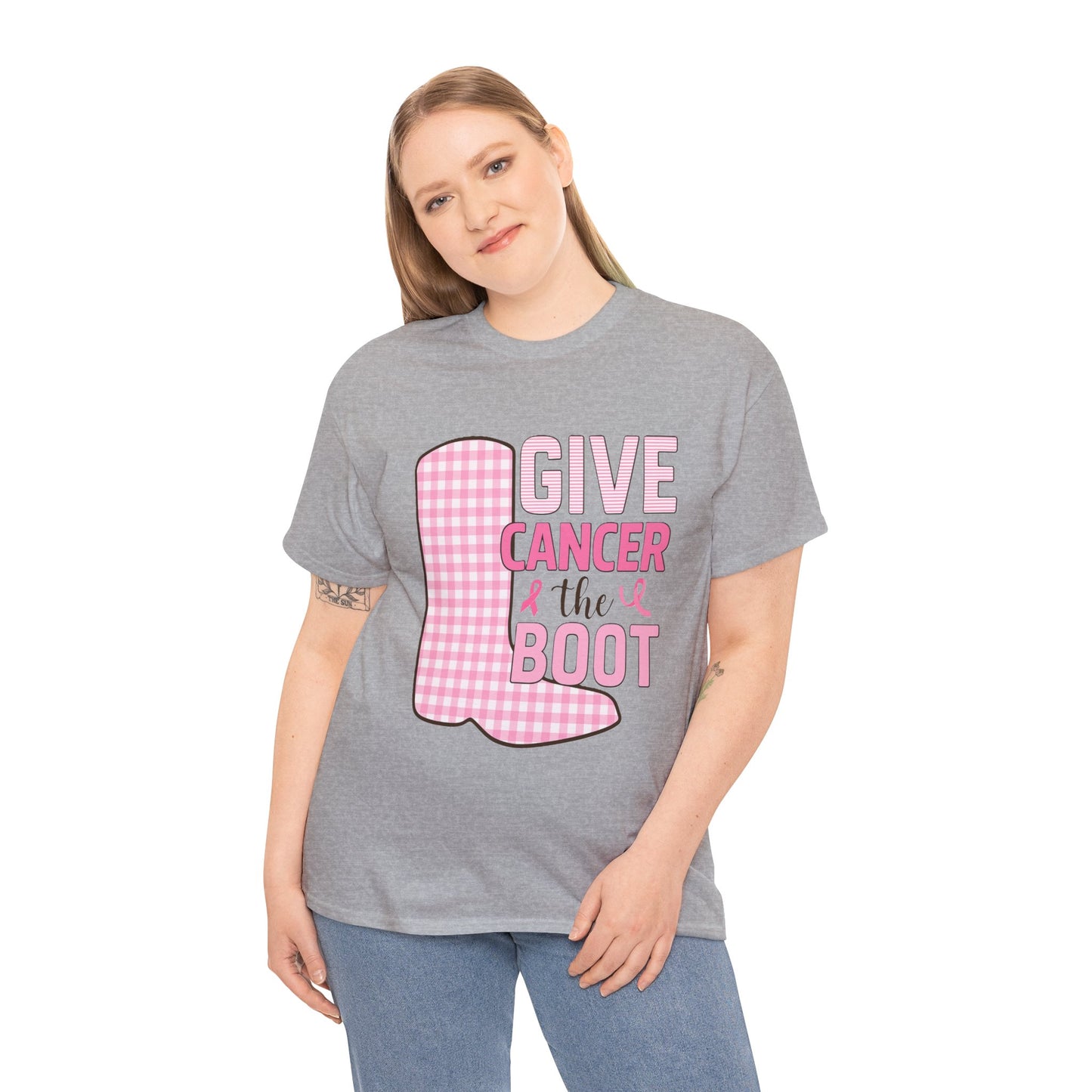 Give Cancer the Boot - Breast Cancer Awareness Tee