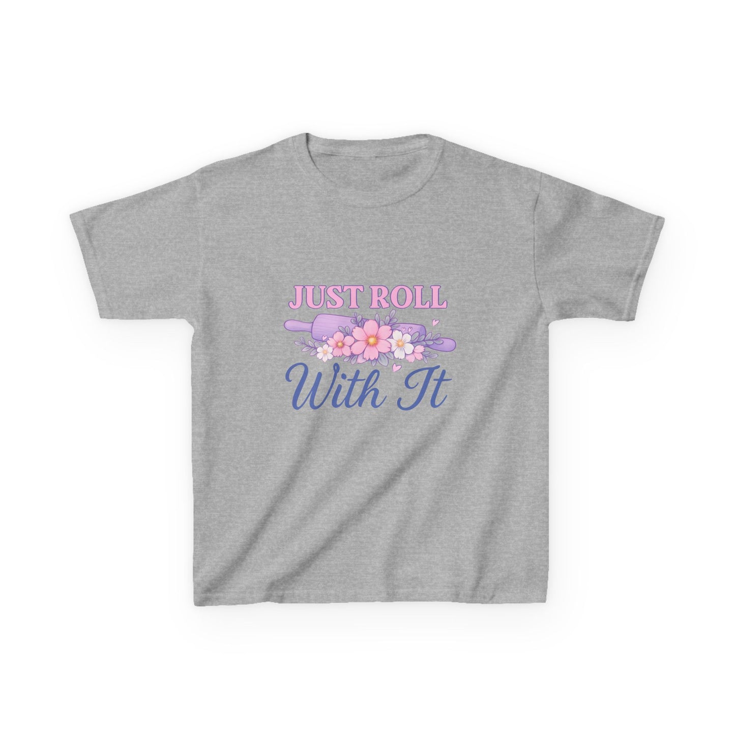 Just Roll With It - Dinosaur Christmas Kids Tee