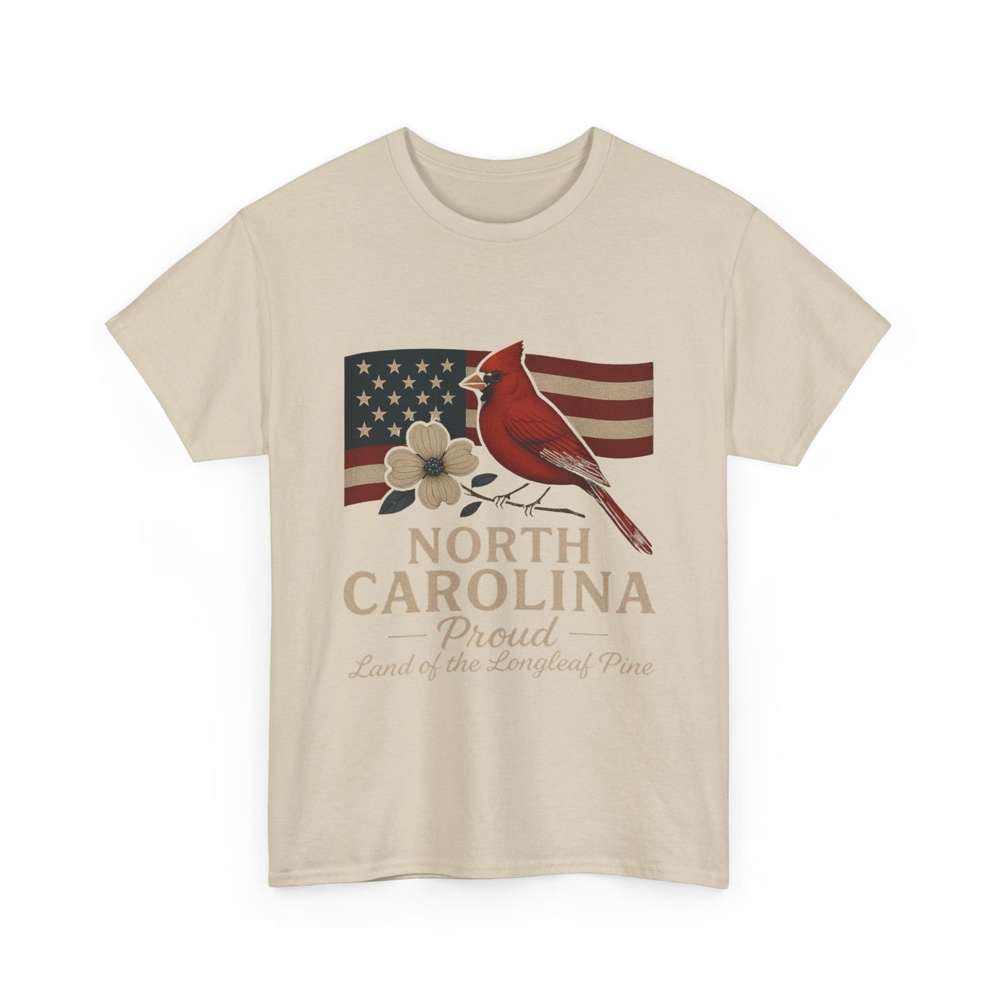 NC Pride: Cardinal, Dogwood & State Flag Tee