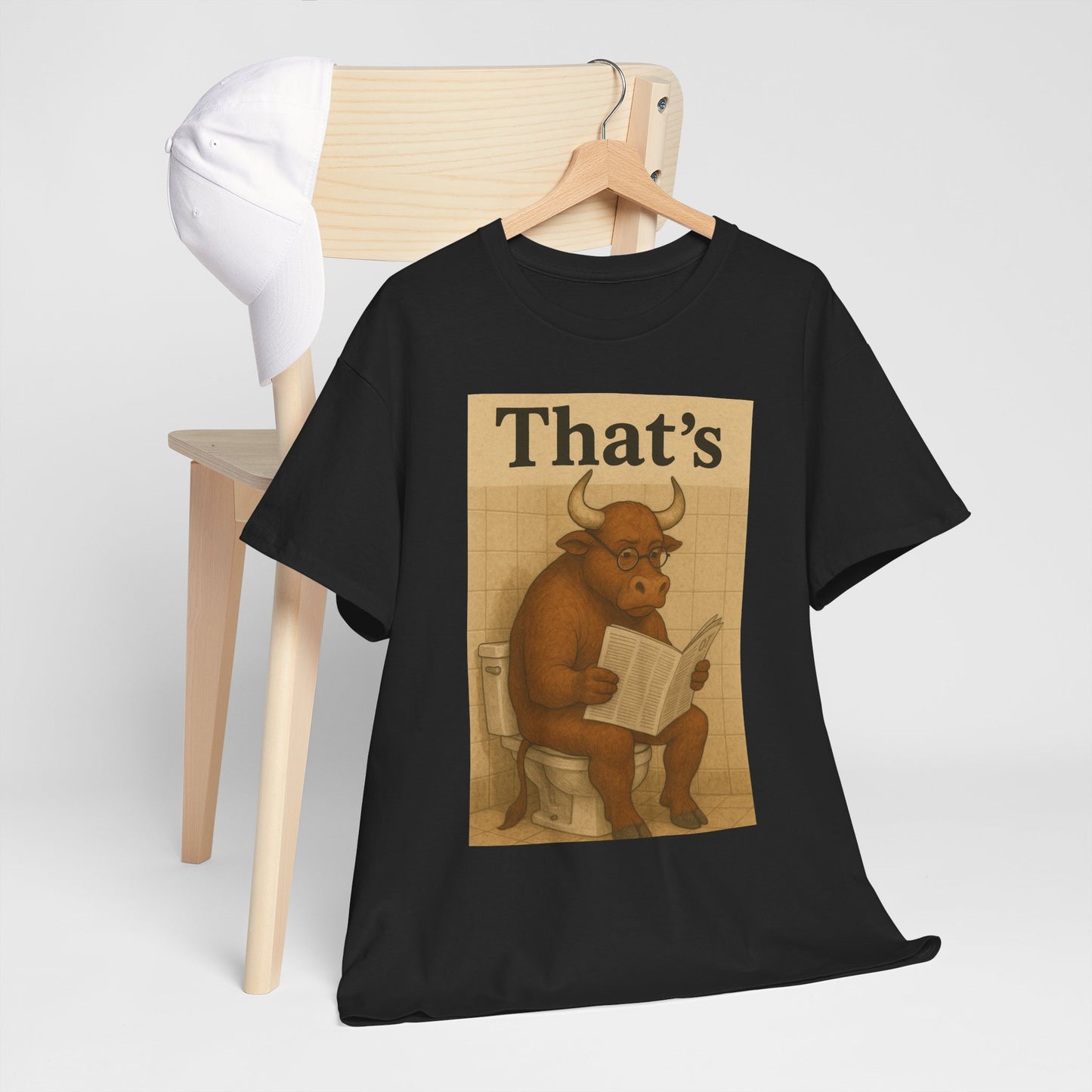 Bull on Toilet Unisex Tee