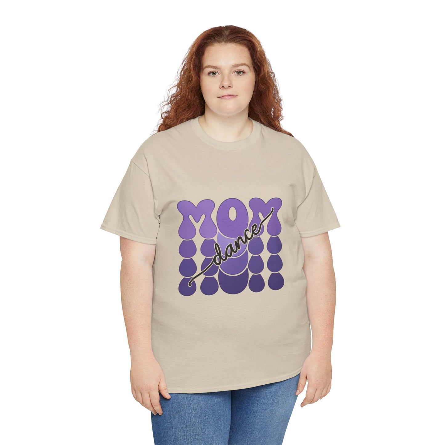 MOM Dance – Purple Letter Stage Spirit Tee