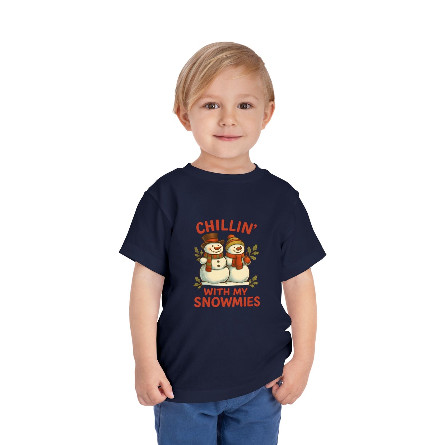 Chillin' With My Snowmies Toddler Christmas Tee