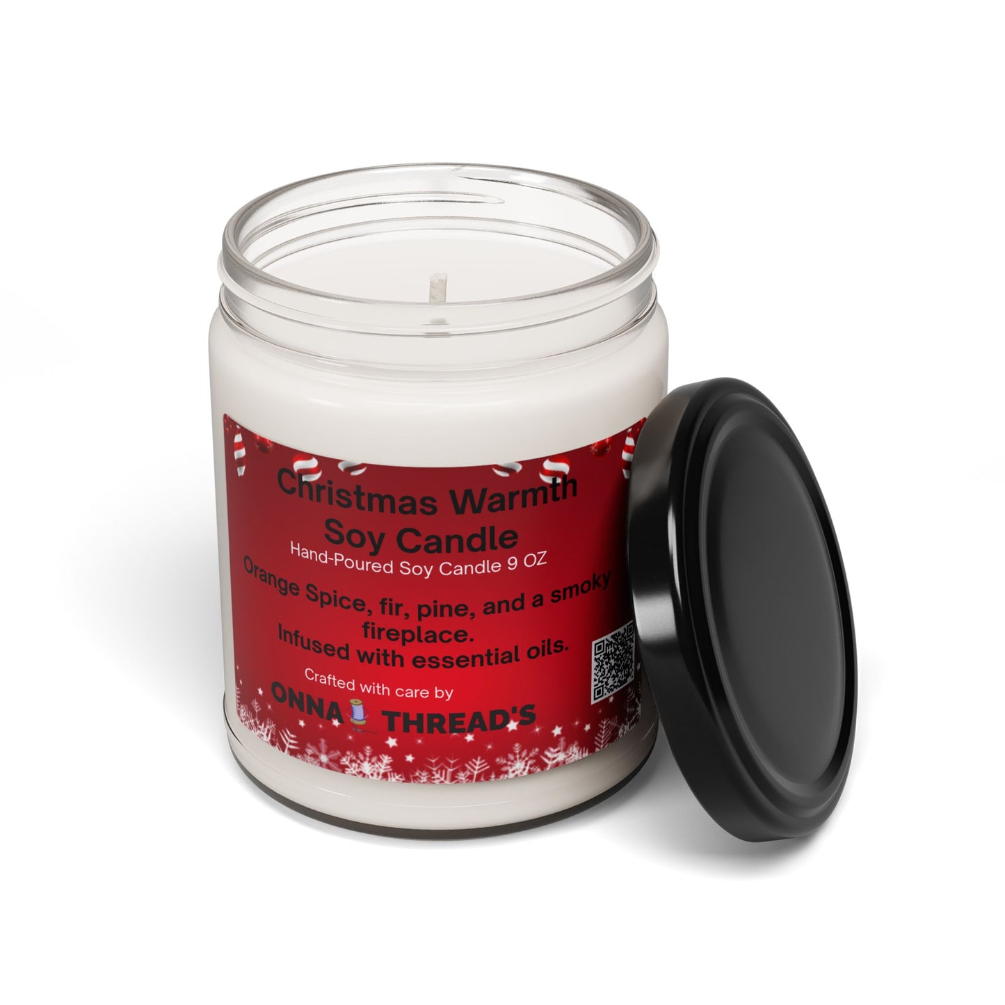 Christmas Warmth Scented Soy Candle, Cozy Home Decor, Holiday Gift, Relaxation Aromatherapy, Festive Atmosphere, Hand-Poured