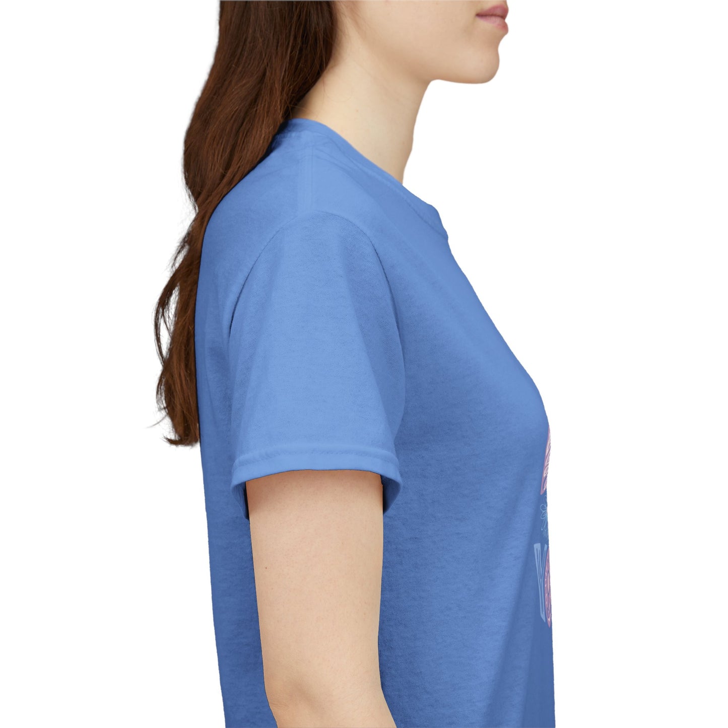 Be Kind to Yourself Pink T-Shirt – Uplifting Floral Self-Care Message