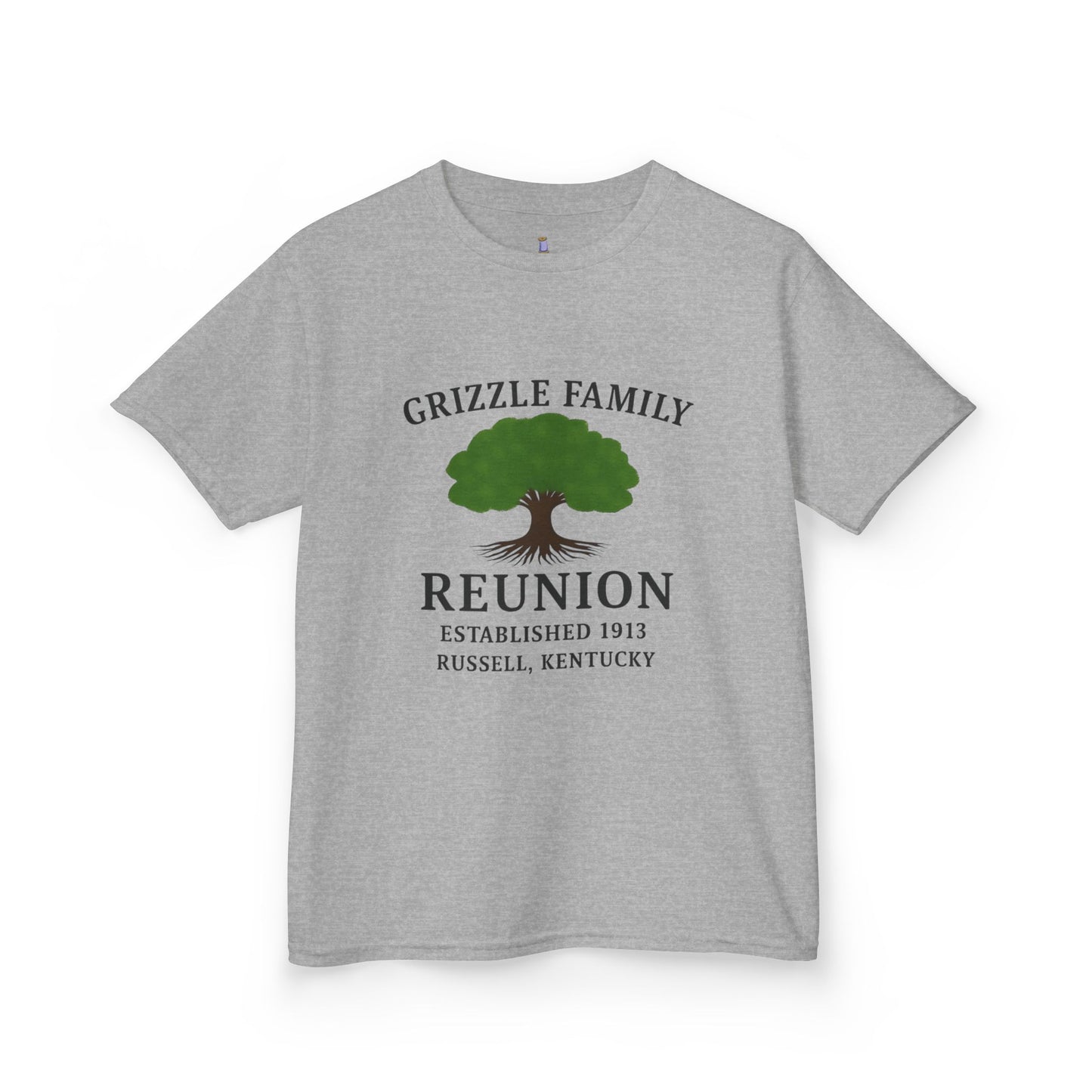 Grizzle Family Reunion Youth Tee, Family Gathering Shirt, Personalized Kids T-Shirt, Family Heritage Gift, Kids Reunion Apparel