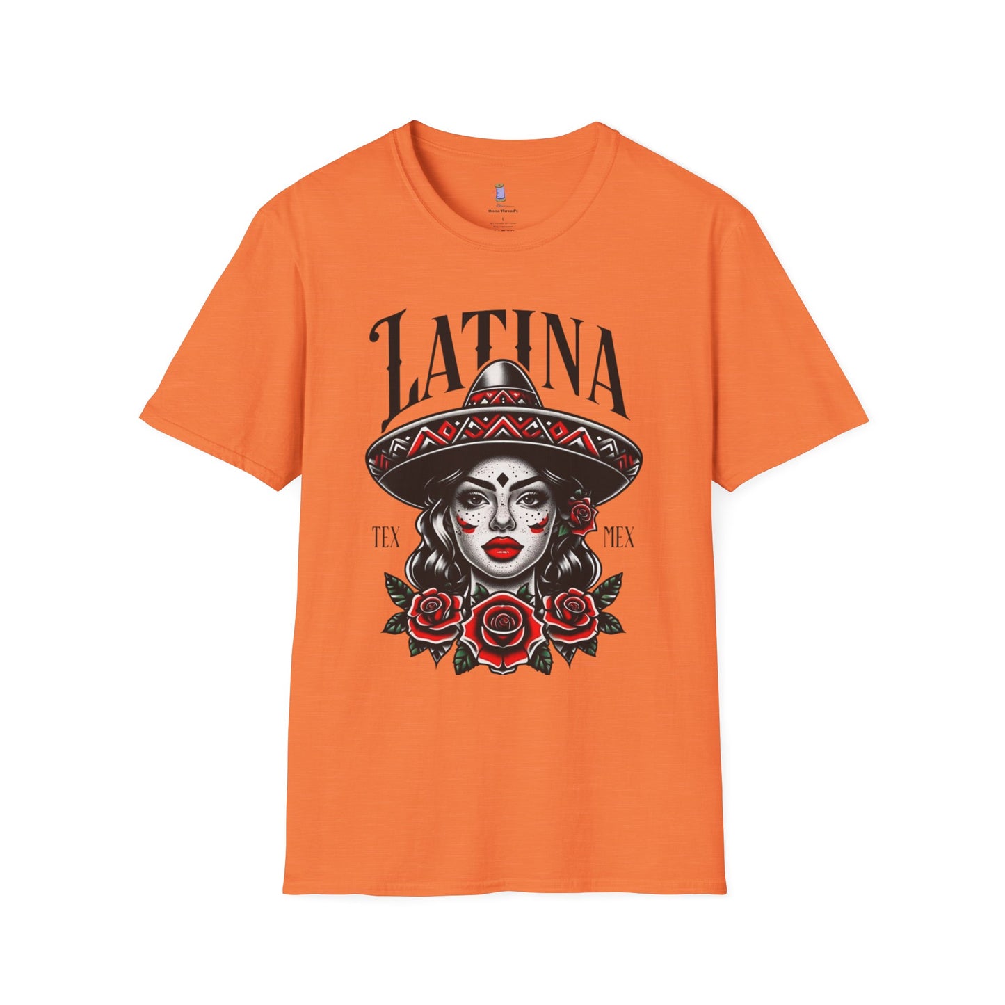 Latina Floral Graphic T-Shirt, Casual Wear, Cultural Pride Tee, Fashion for Latinas, Gifts for Her, Summer Style