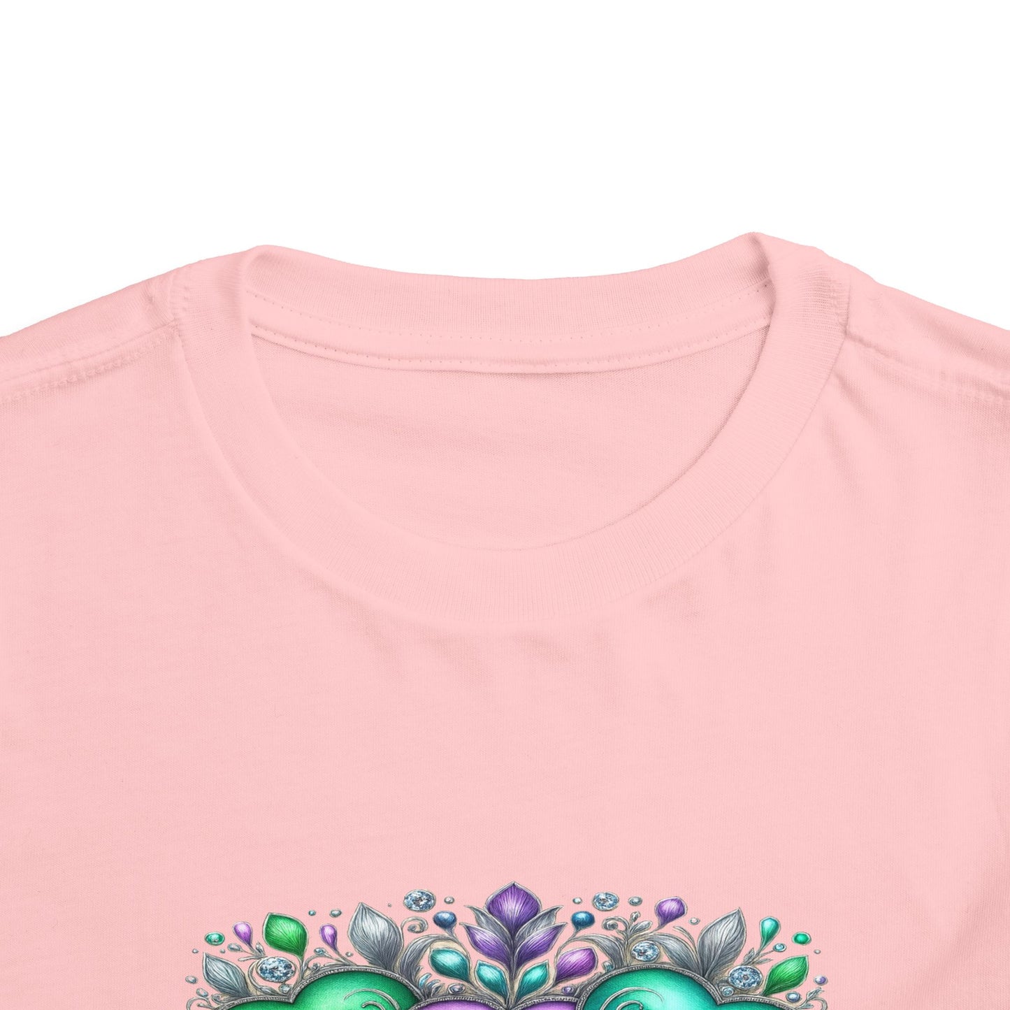 Toddler Tee Live Laugh Love Floral Design