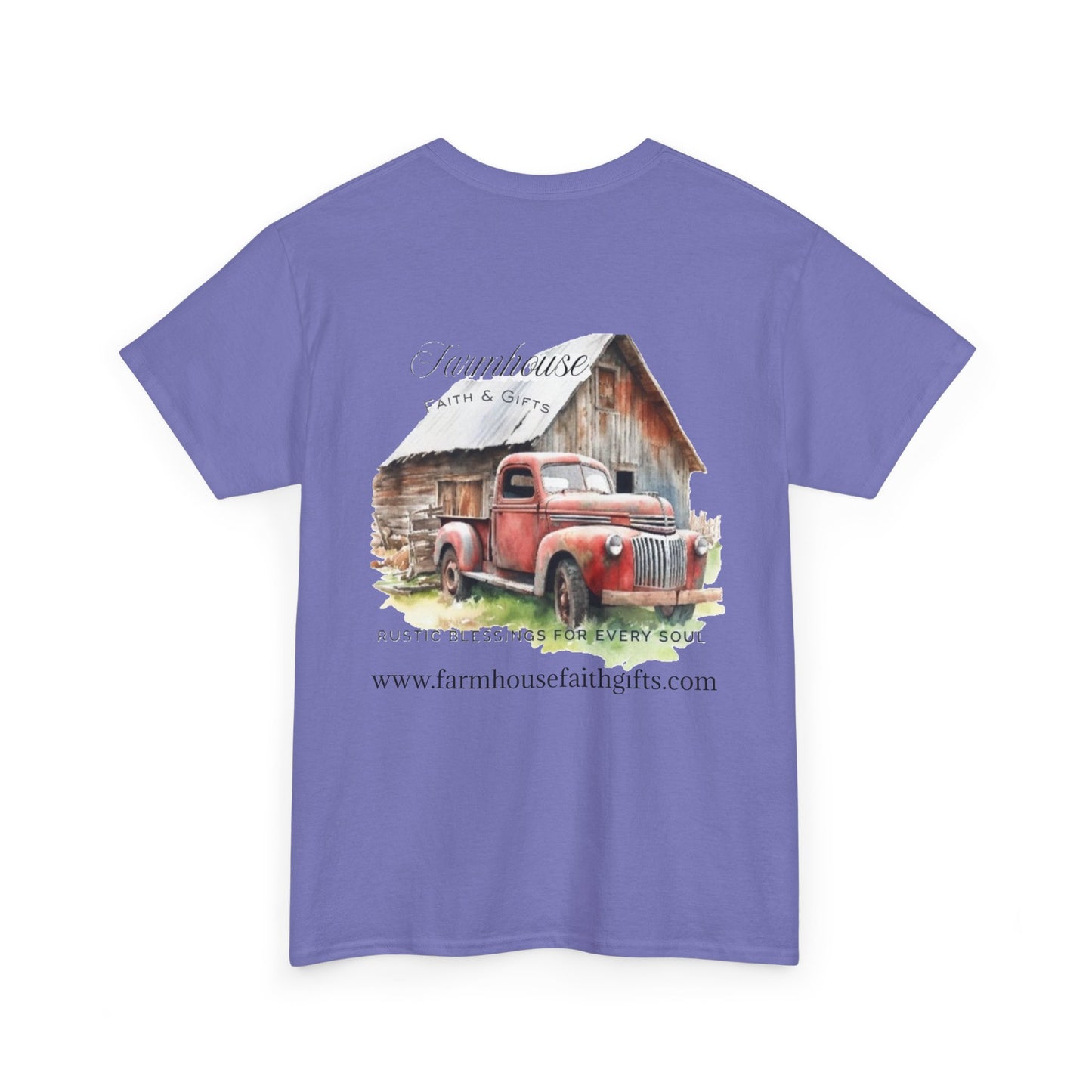 Rustic Farmhouse Unisex Tee, Country Style Shirt, Vintage Truck Tee, Back to Nature Apparel, Ideal Gift for Farm Lovers
