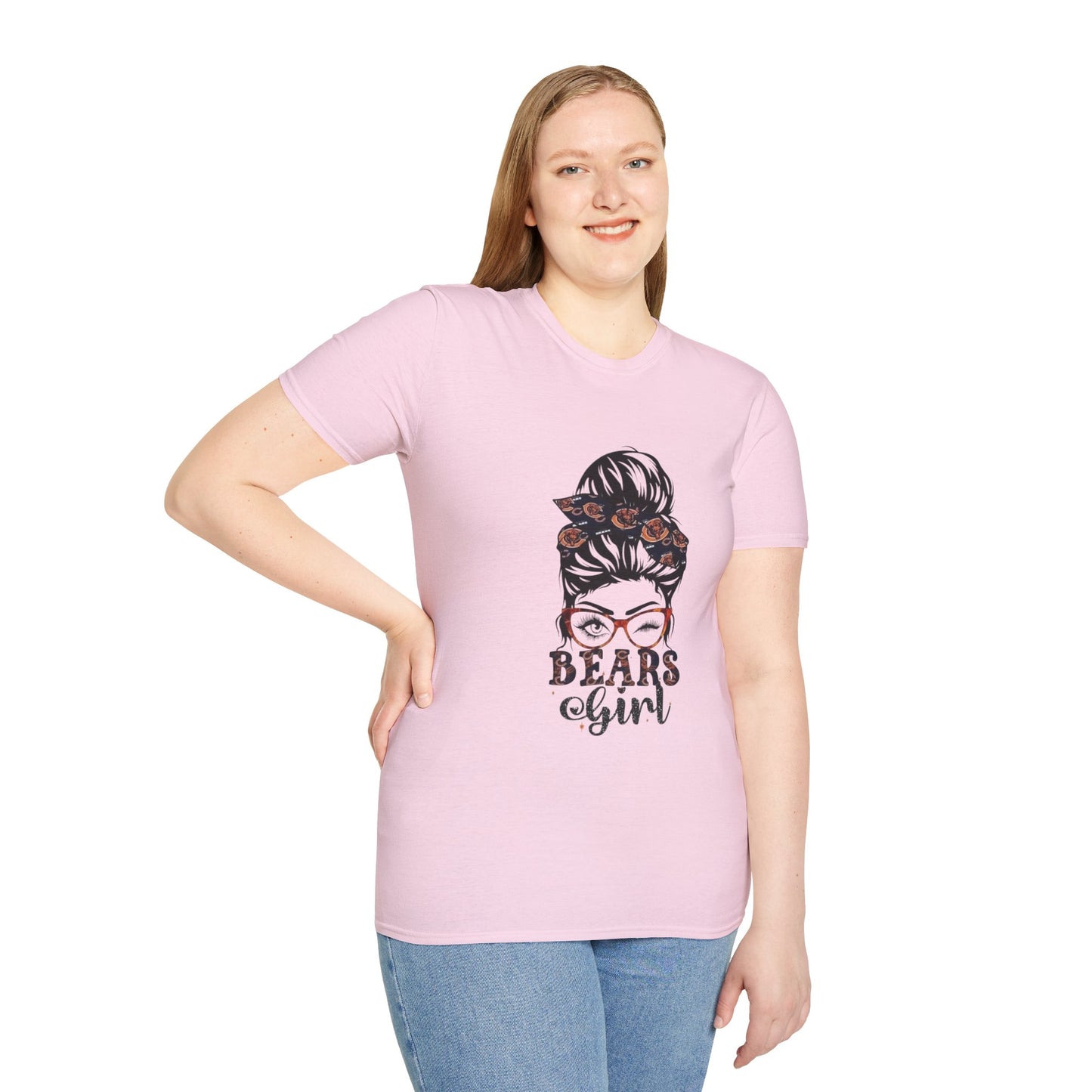 Bears Girl Graphic Tee, Cute Unisex Shirt, Casual Wear, Gift for Her, Funny T-Shirt, Everyday Style, Birthday Gift