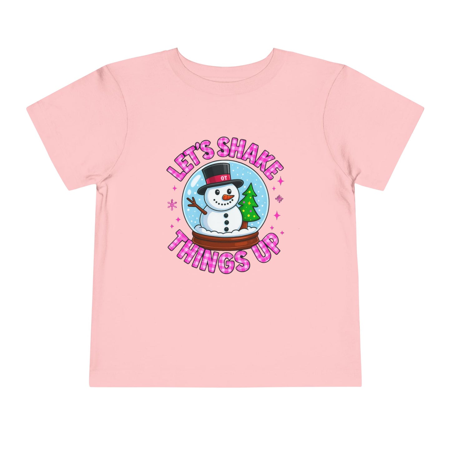 Let's Shake Things Up! Snow Globe Toddler Christmas Tee