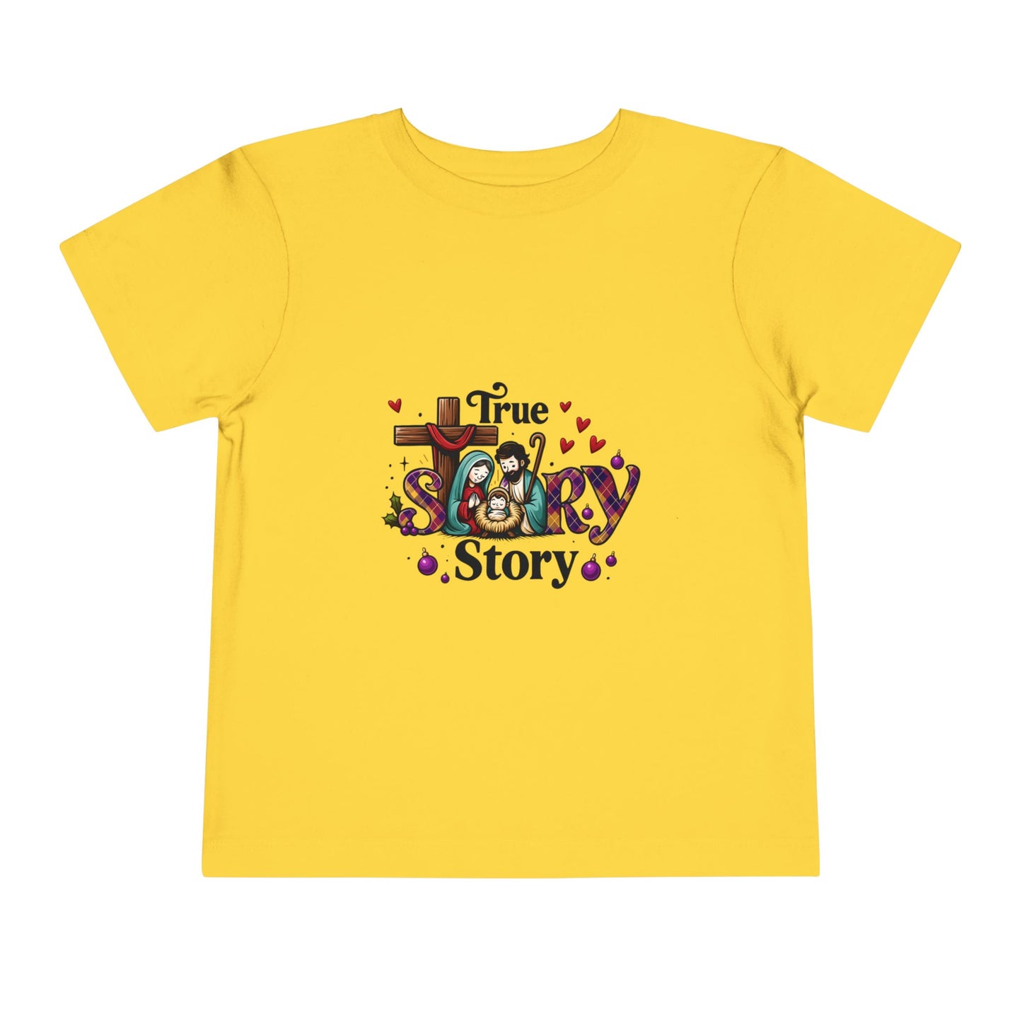True Story Nativity Toddler Christmas Tee