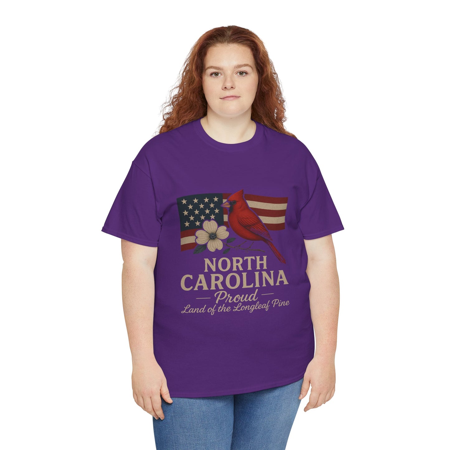 NC Pride: Cardinal, Dogwood & State Flag Tee