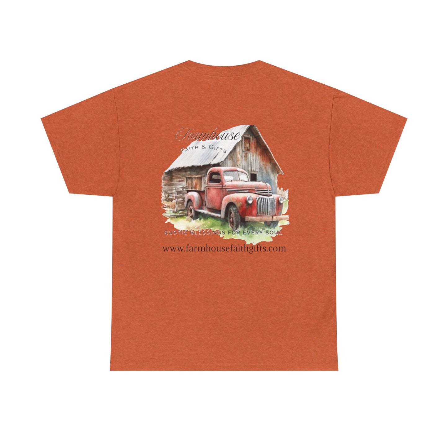 Rustic Farmhouse Unisex Tee, Country Style Shirt, Vintage Truck Tee, Back to Nature Apparel, Ideal Gift for Farm Lovers