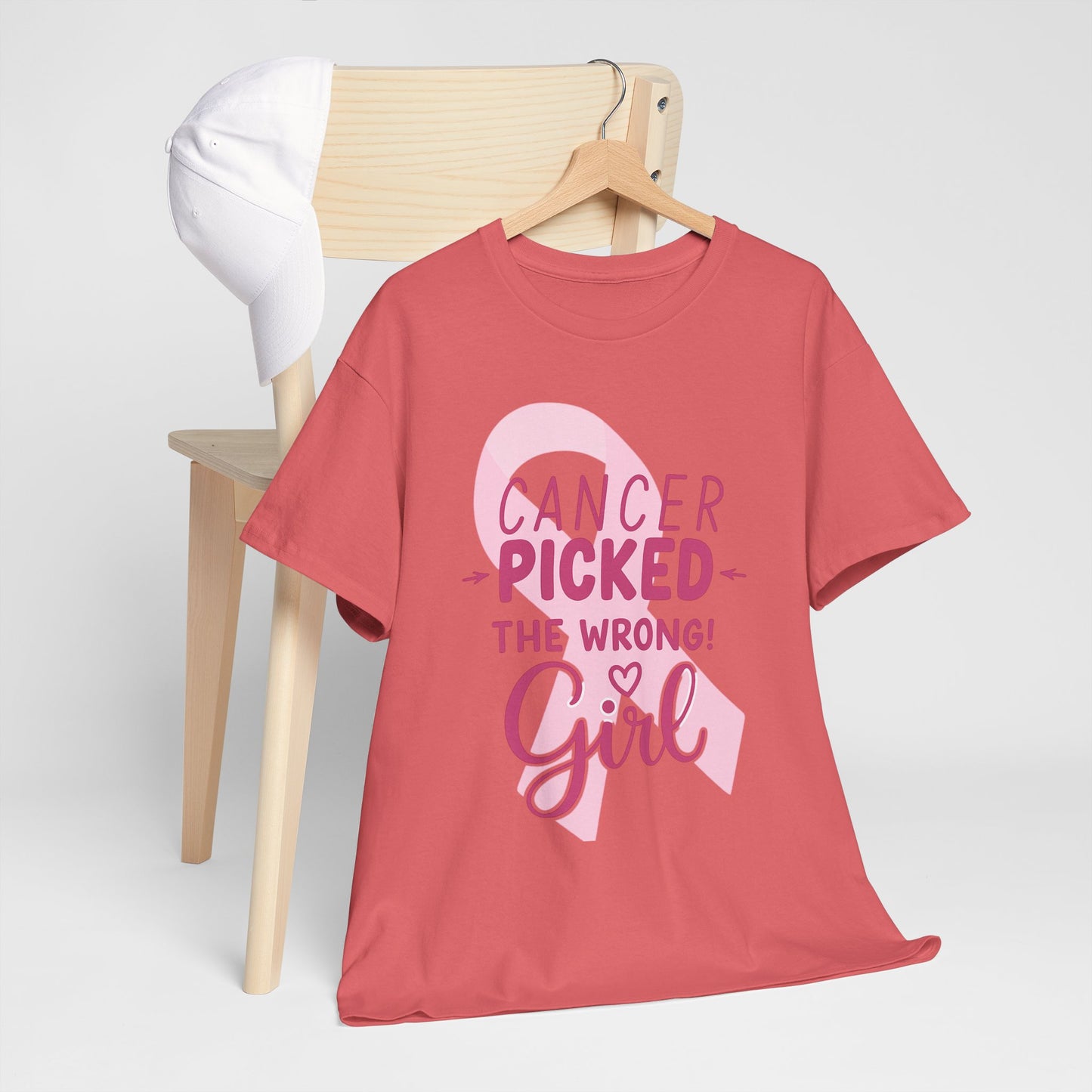Cancer: The Wrong Picked Girl - Pink Ribbon Tee