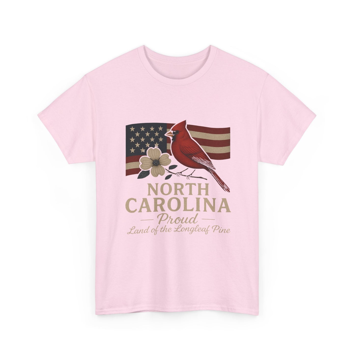 NC Pride: Cardinal, Dogwood & State Flag Tee