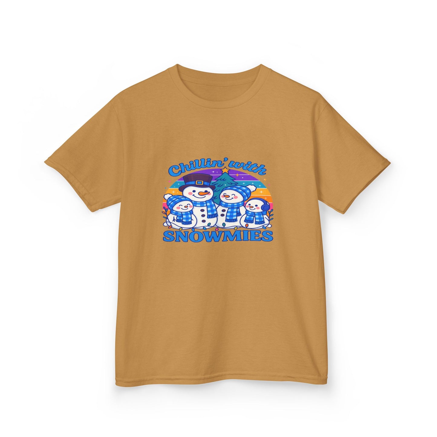 Chillin' with Snowmies Holiday Tee - Retro Christmas