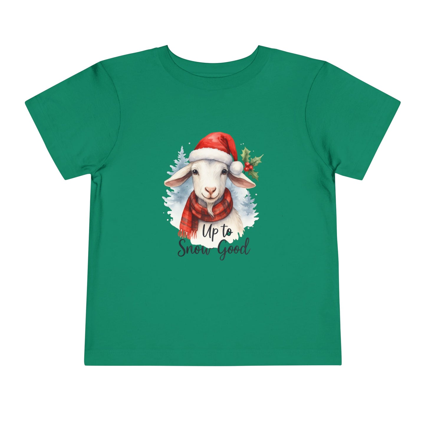 Up to Snow Good Goat Toddler Christmas Tee
