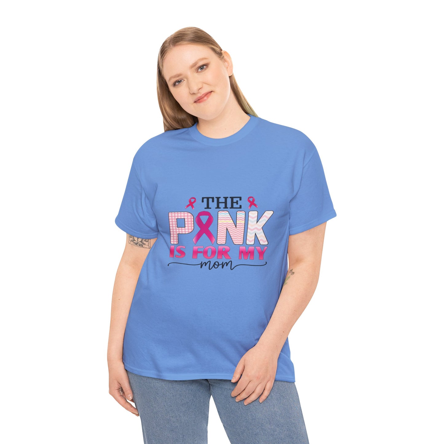 Pink Is For My Mom Breast Cancer Awareness Tee