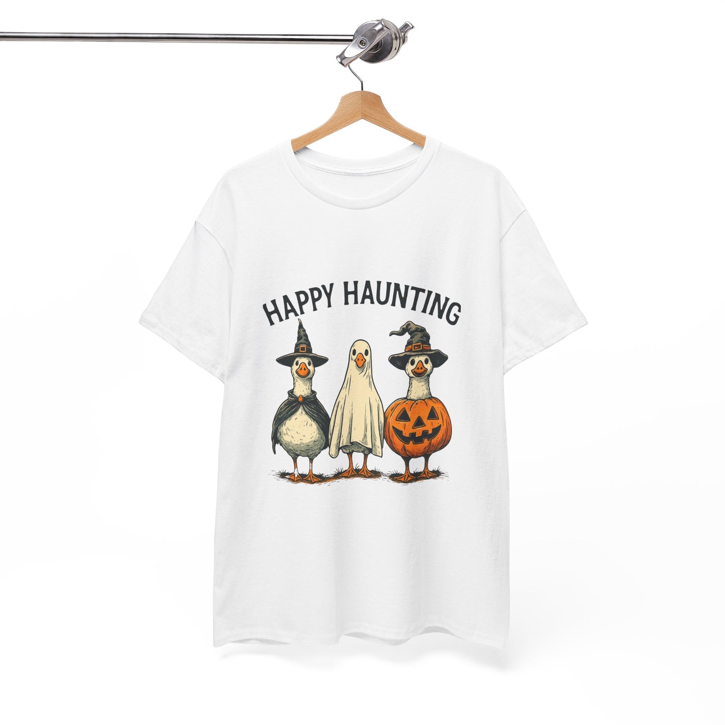Happy Haunting Geese Halloween Tee