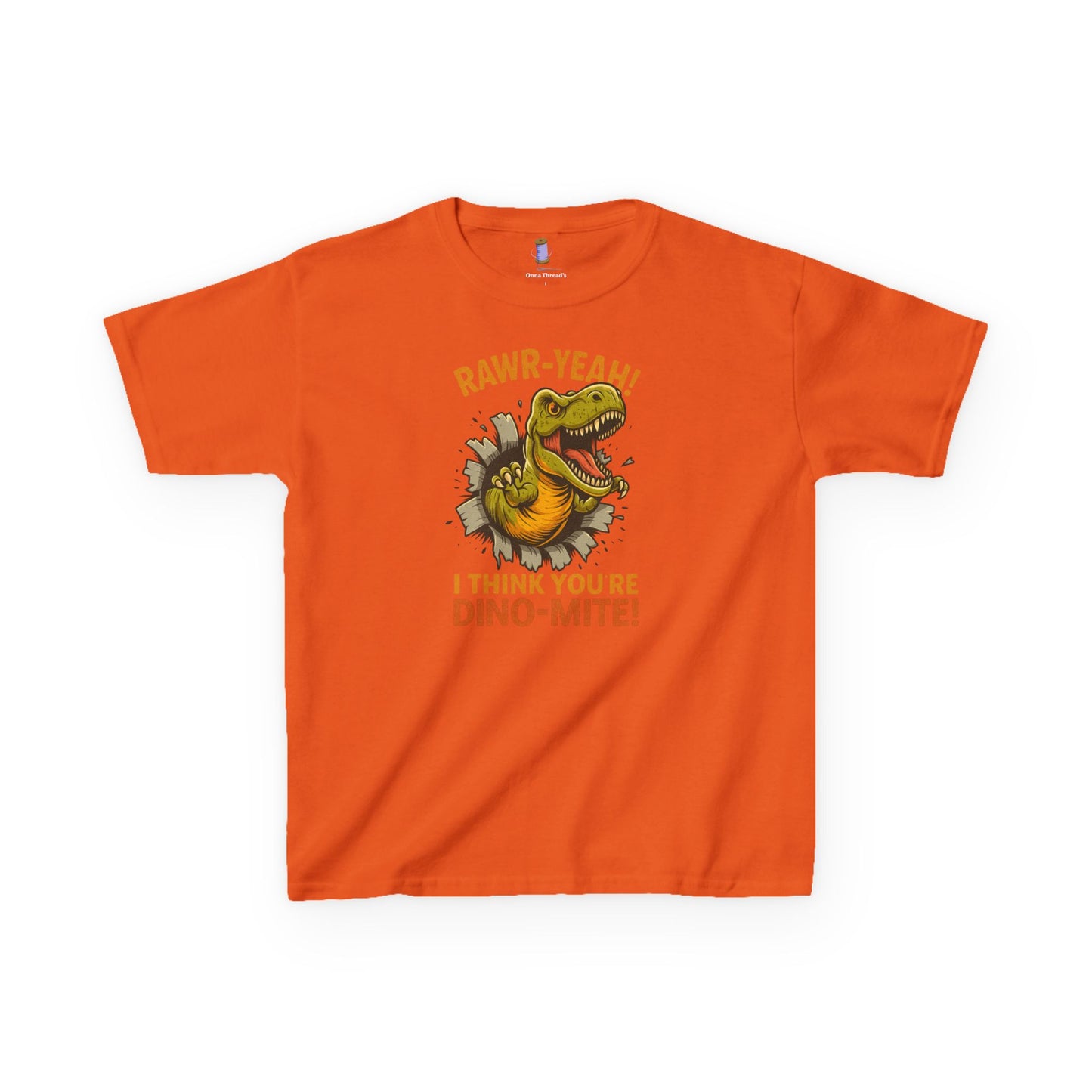 Dino-Mite Kids Tee - Fun Dinosaur T-Shirt for Boys and Girls, Perfect for Birthdays, Everyday Play, Dinosaur Lovers, Casual Wear